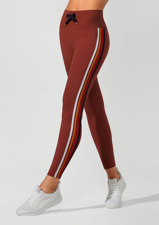 Lorna Jane On Fire Full Length Tight - Dark Copper