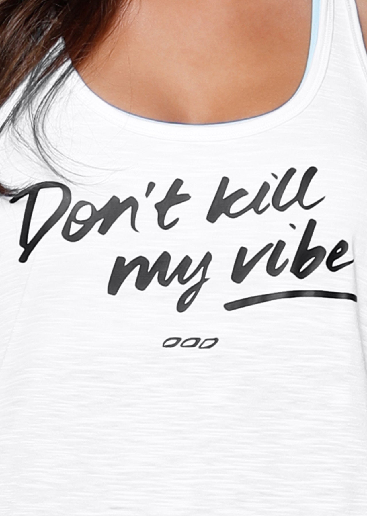 Lorna Jane Only Good Vibes Tank - White