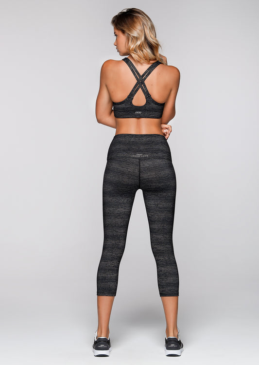 Lorna Jane Ophelia Sports Bra - Black Marl