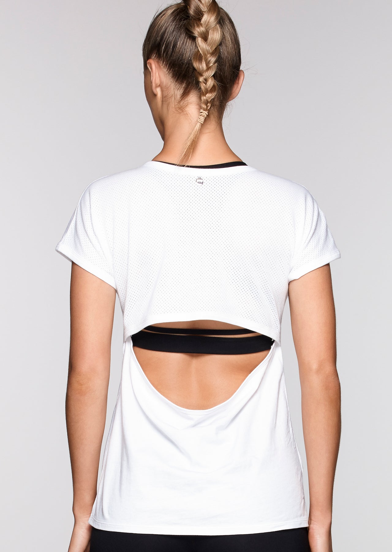 Lorna Jane Opulence S/Slv Casual Top - White