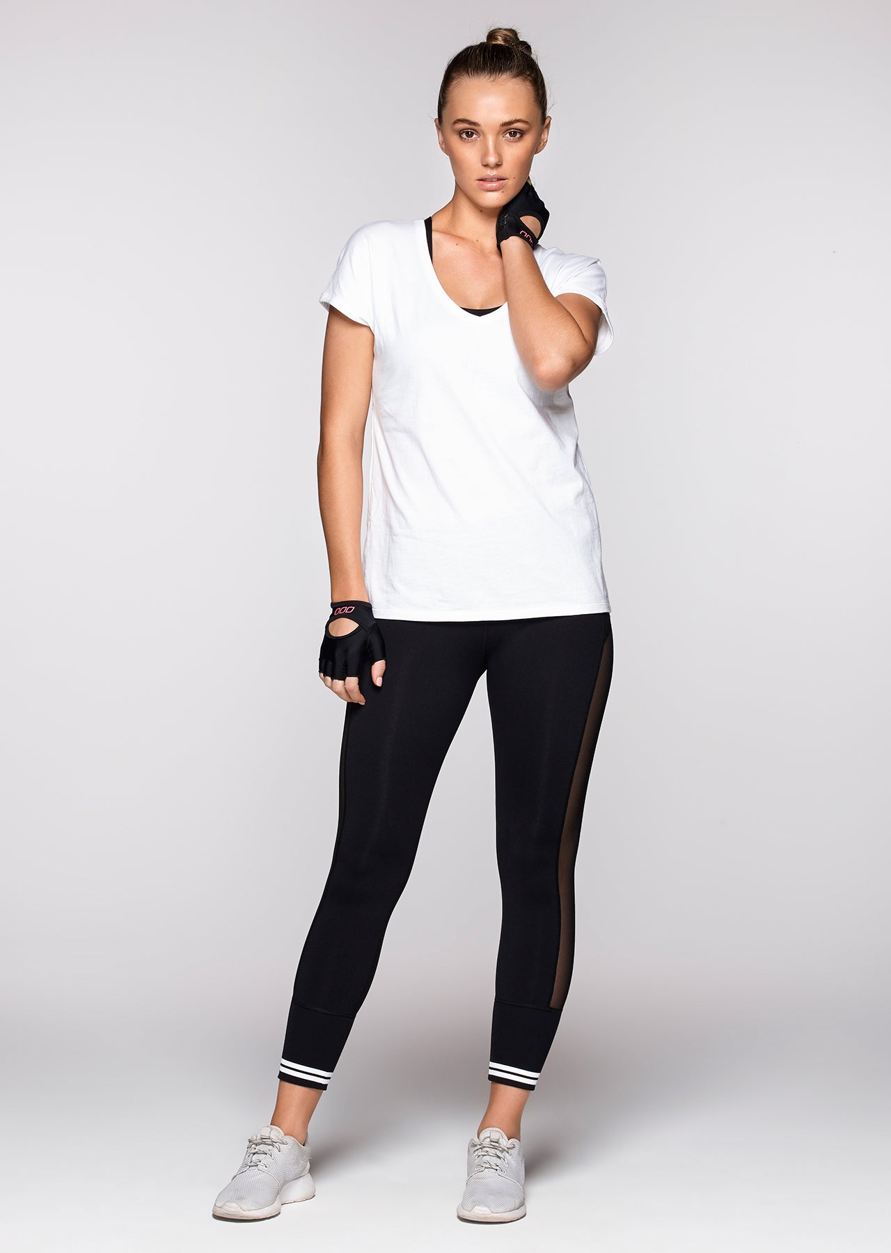 Lorna Jane Opulence S/Slv Casual Top - White