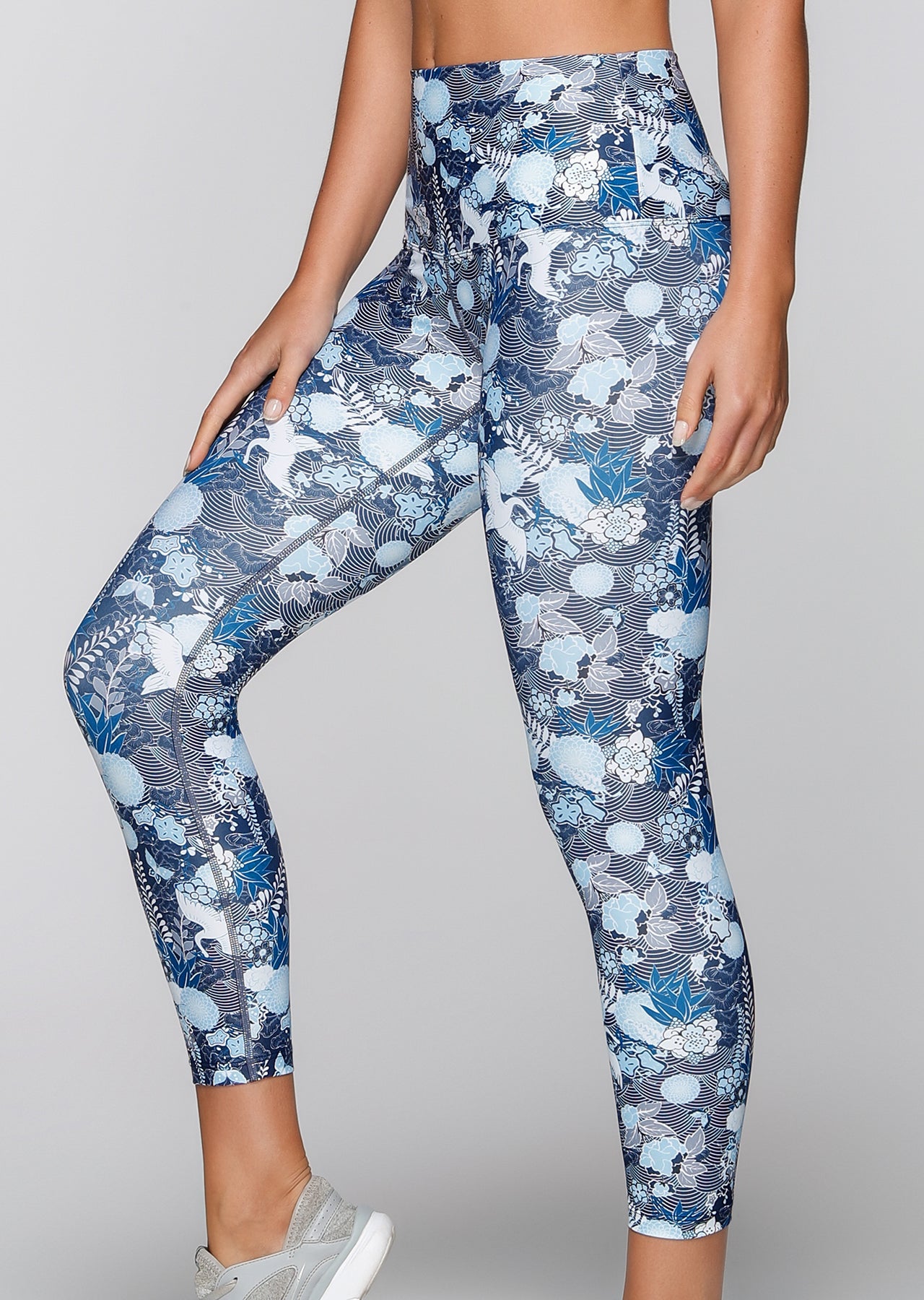 Lorna Jane Oriental Core Ankle Biter Tight - Oriental Print