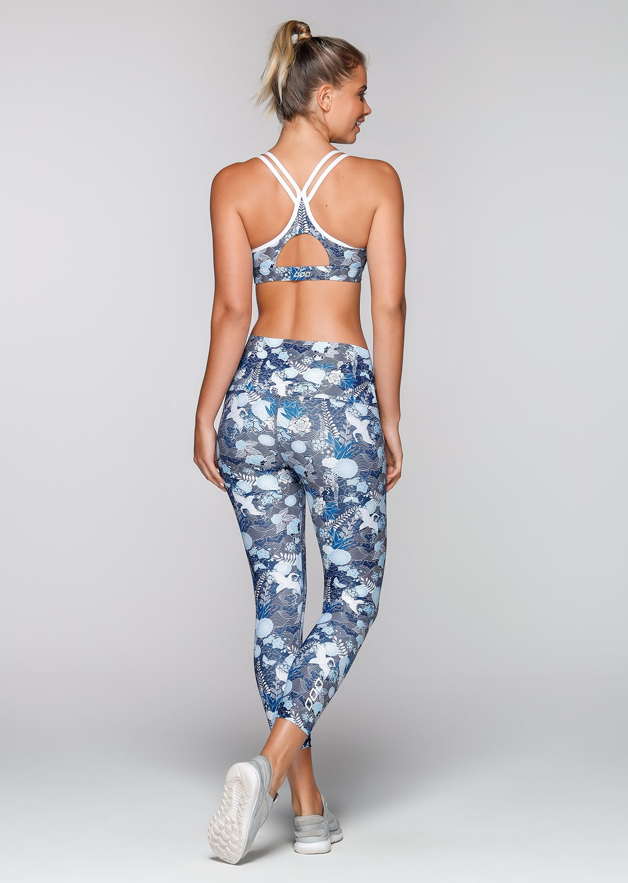 Lorna Jane Oriental Core Ankle Biter Tight - Oriental Print