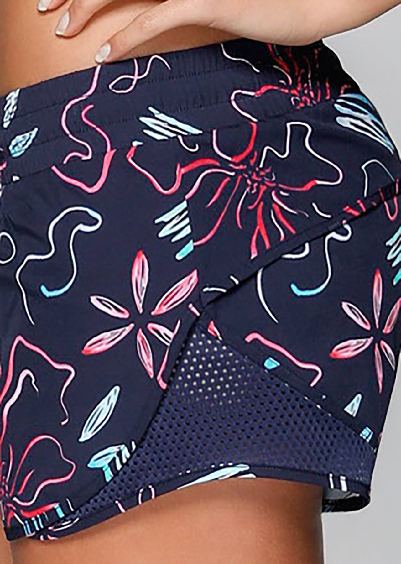 Lorna Jane Osaka Bloom Run Shorts - Osaka Bloom Print