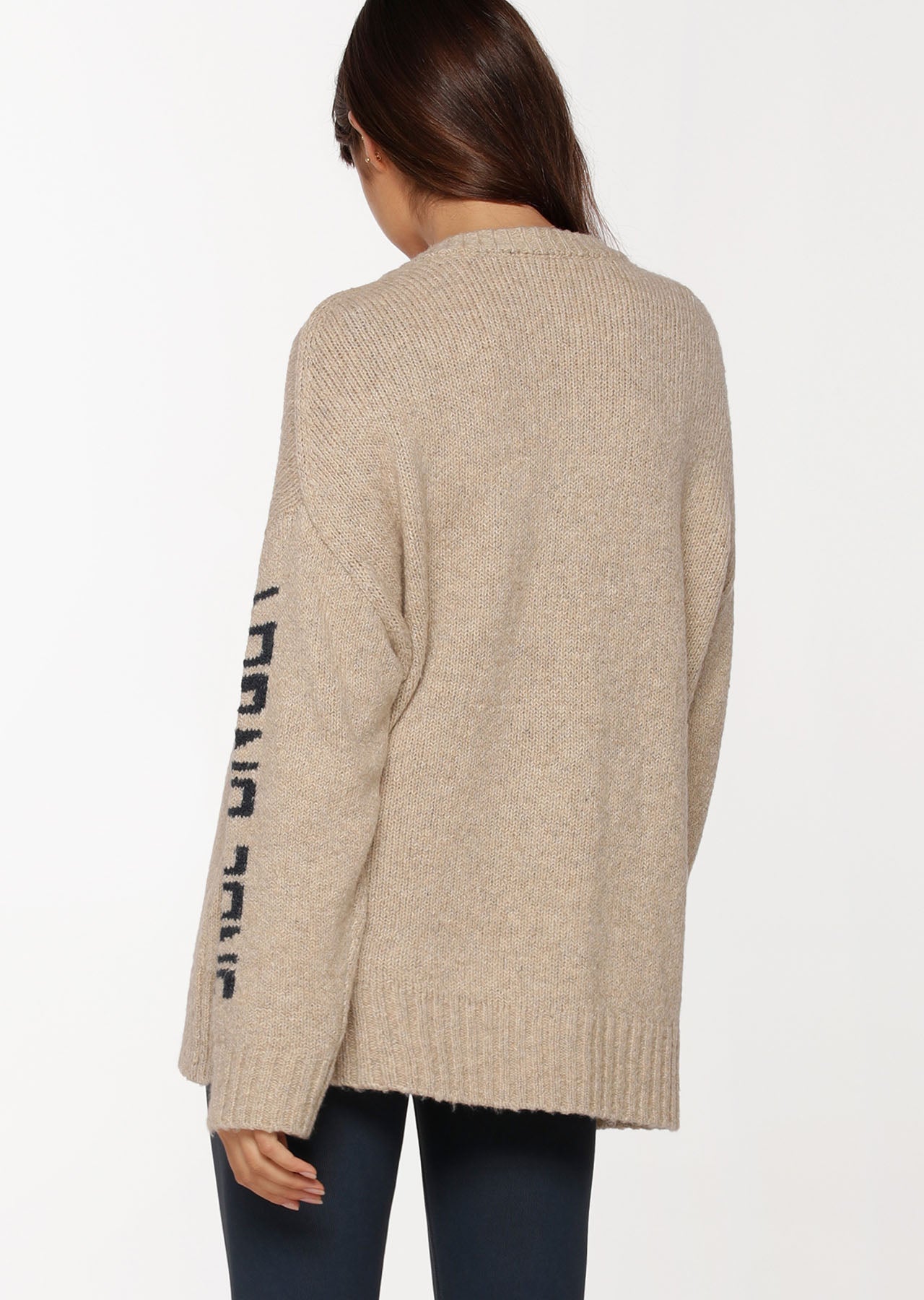 Lorna Jane Oversized Lifestyle Jumper - Oatmeal