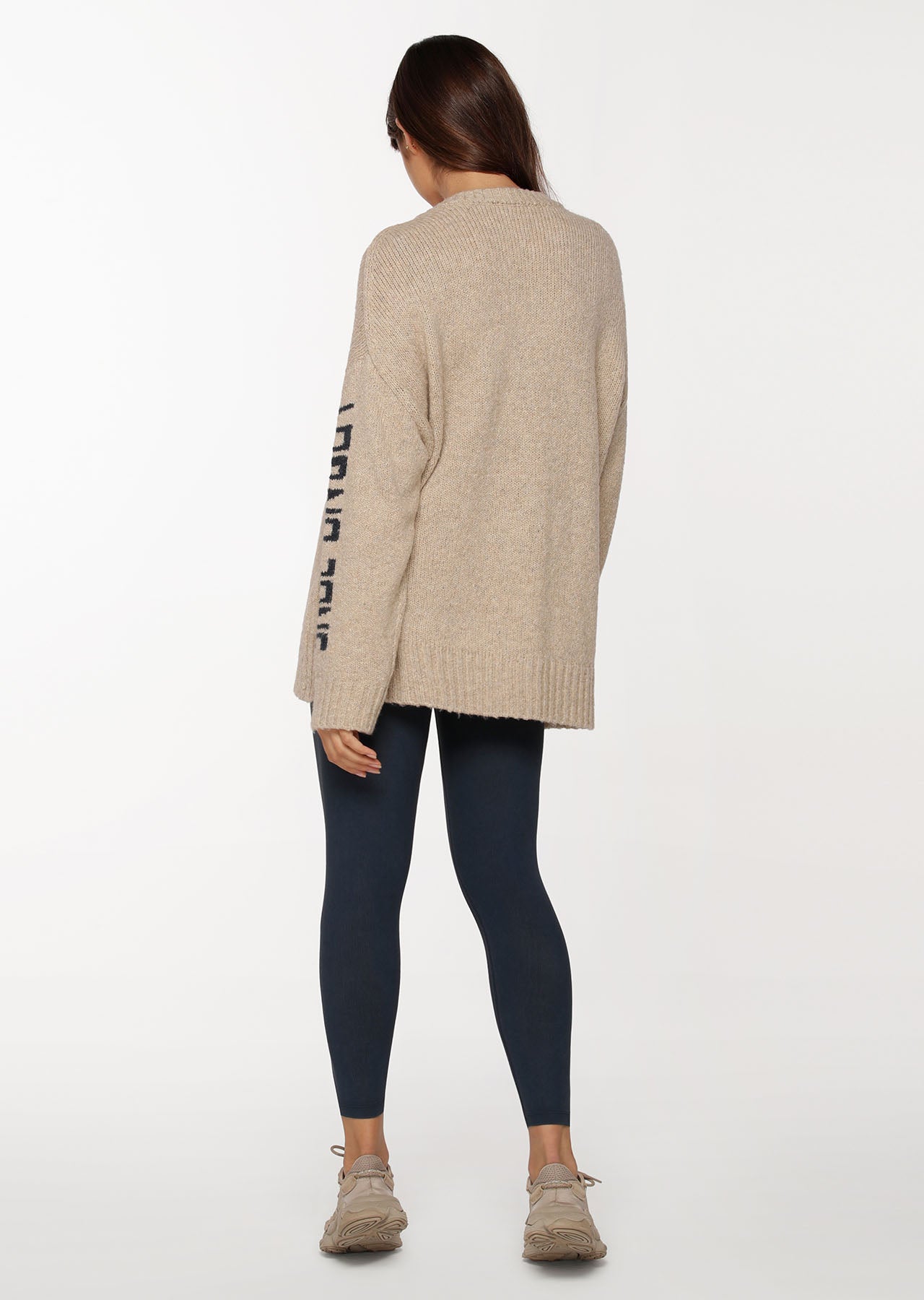 Lorna Jane Oversized Lifestyle Jumper - Oatmeal