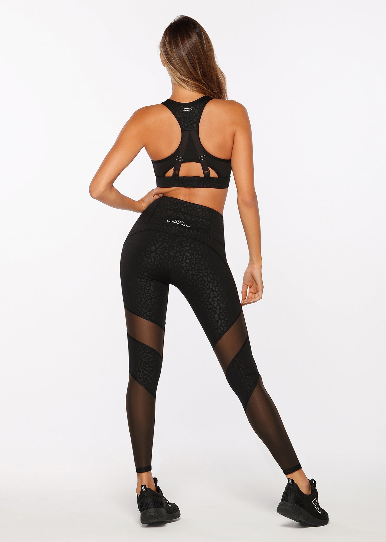 Lorna Jane Panther High Support Bra - Black