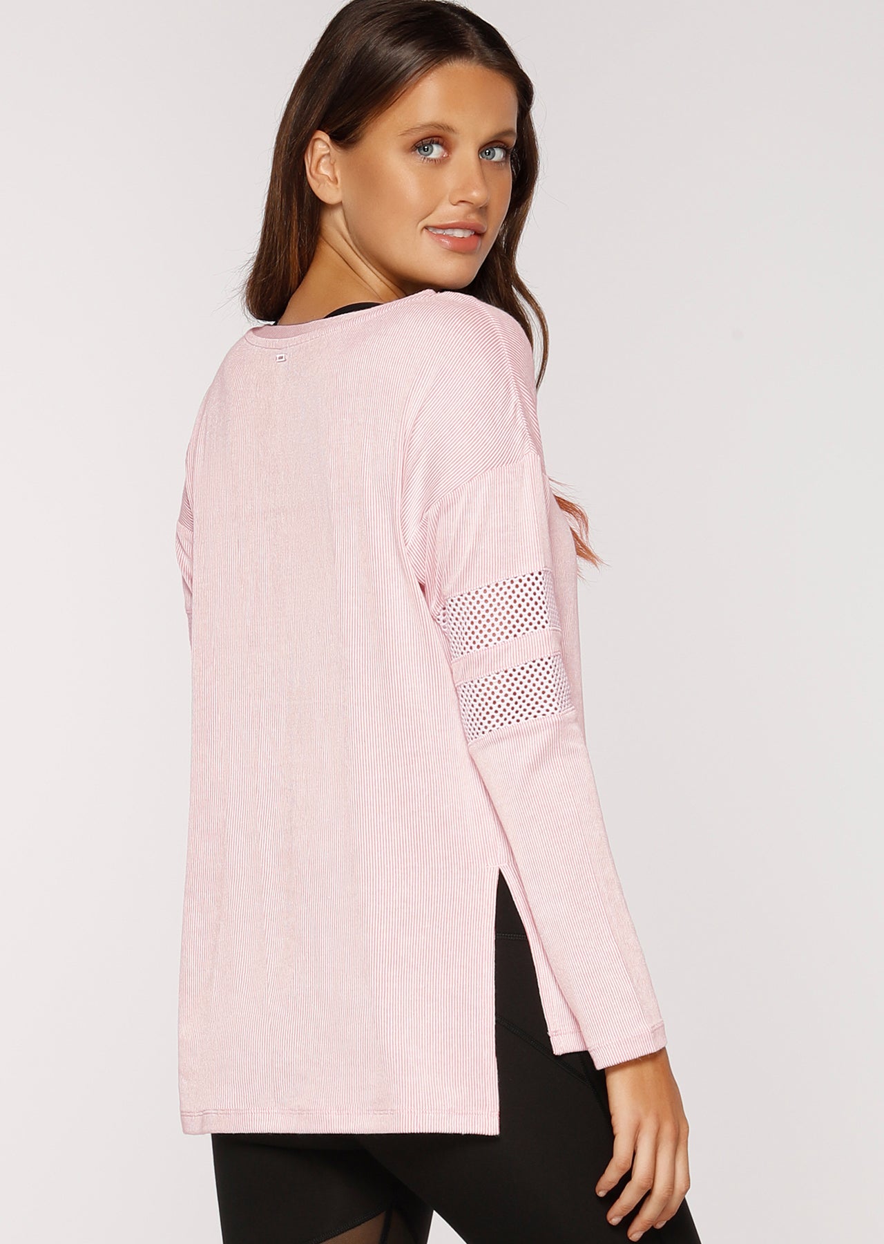 Lorna Jane Peaceful L/Slv Top - Powdered Pink