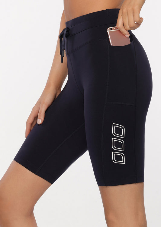 Lorna Jane Phone Pocket Bike Shorts - French Navy