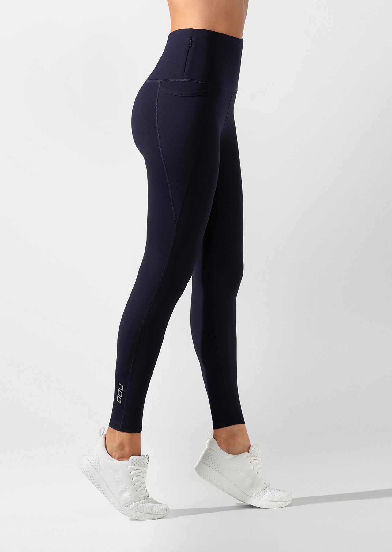 Lorna Jane Phone Pocket Thermal Full Length Tight - French Navy
