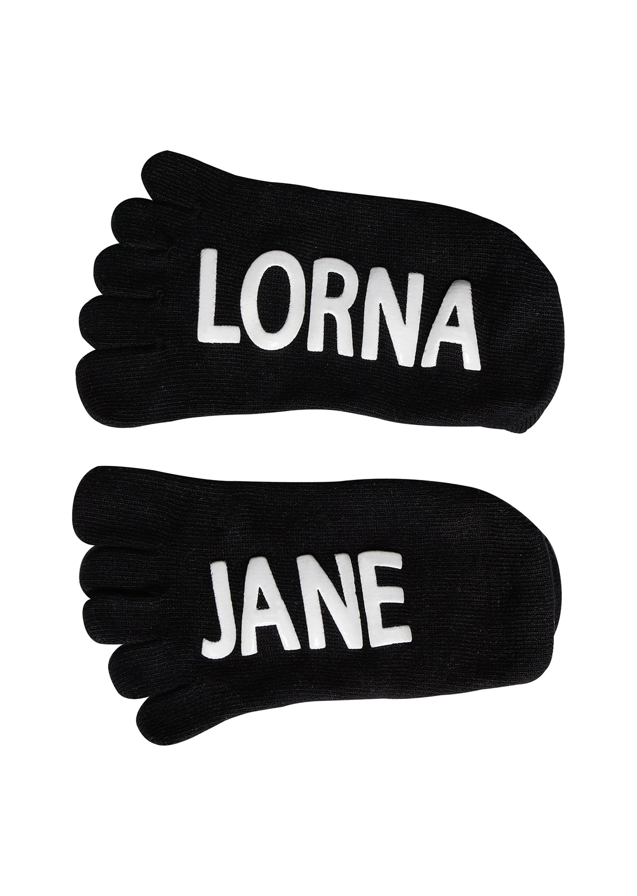 Lorna Jane Pilates Grip Toe Socks - Black