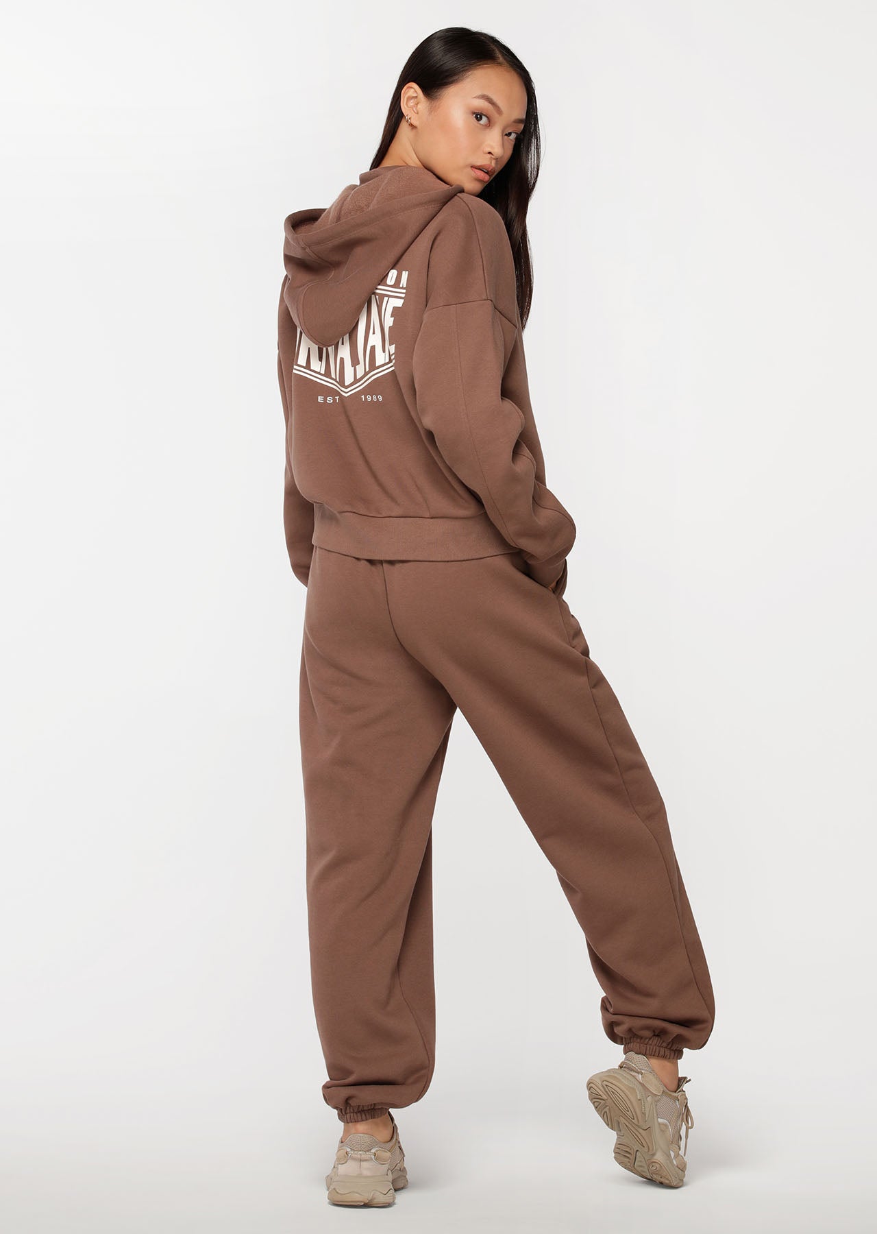 Lorna Jane Play The Game High Waisted Track Pants - Chocolate