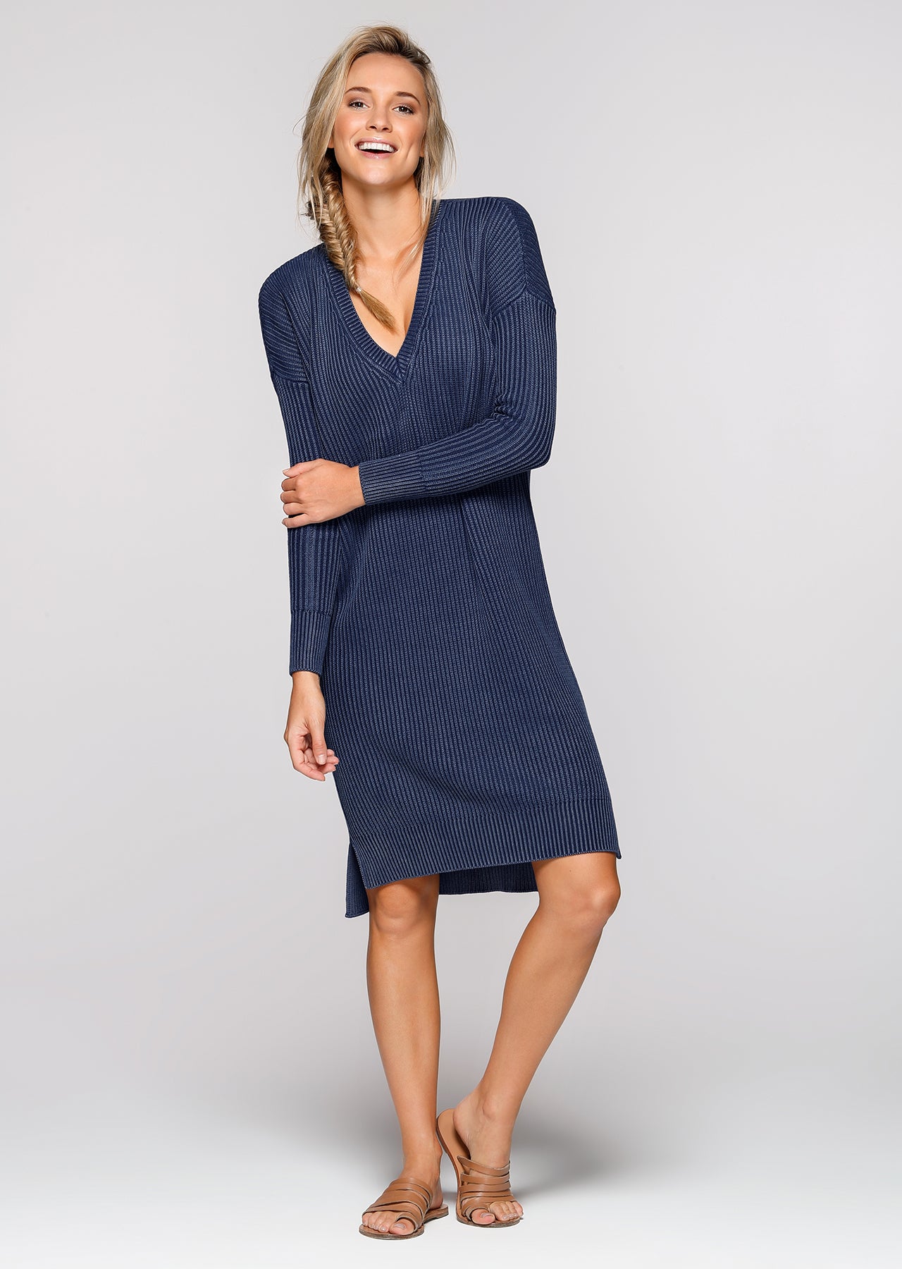 Lorna Jane Post Practice Knit Dress - Ink