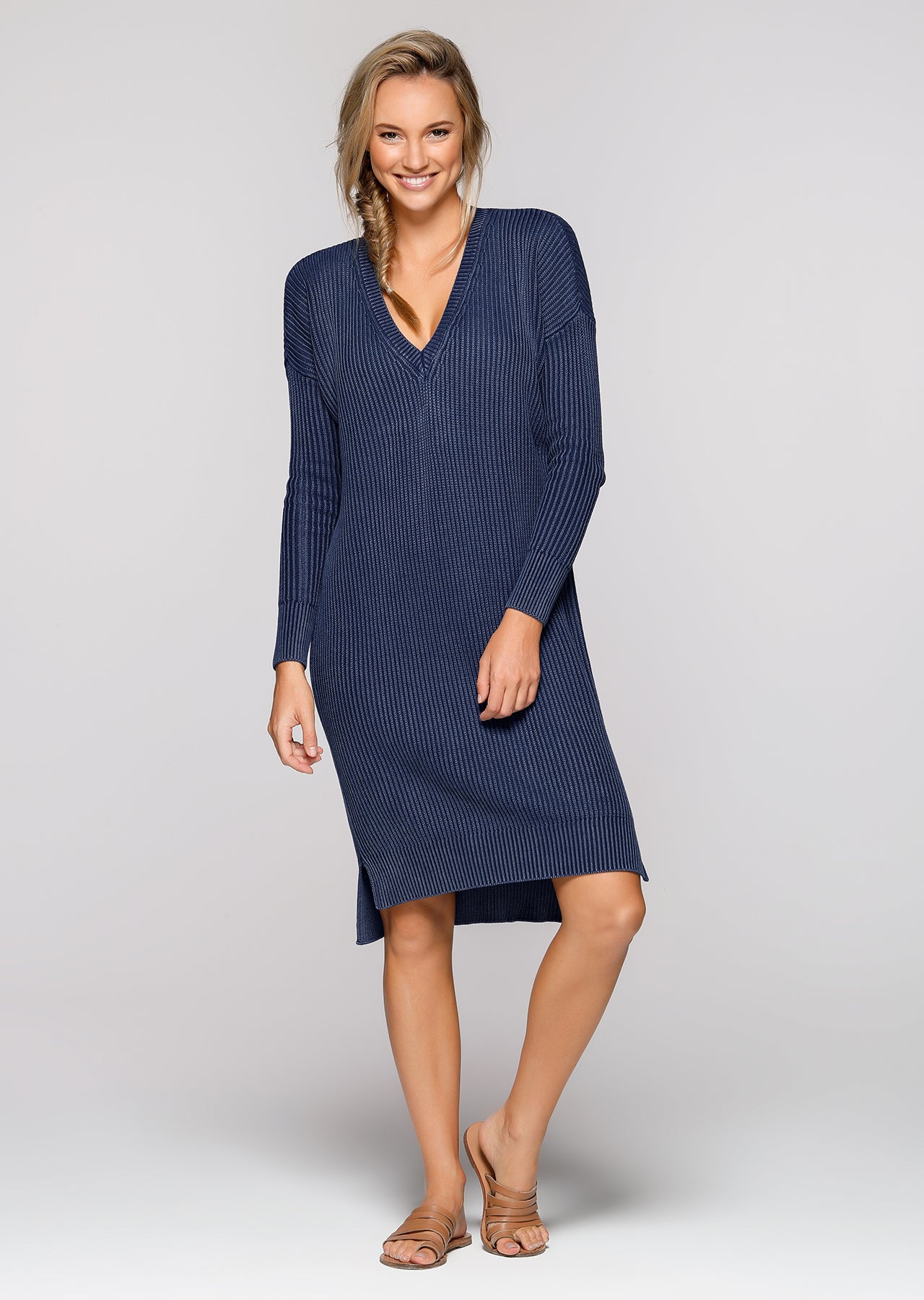 Lorna Jane Post Practice Knit Dress - Ink