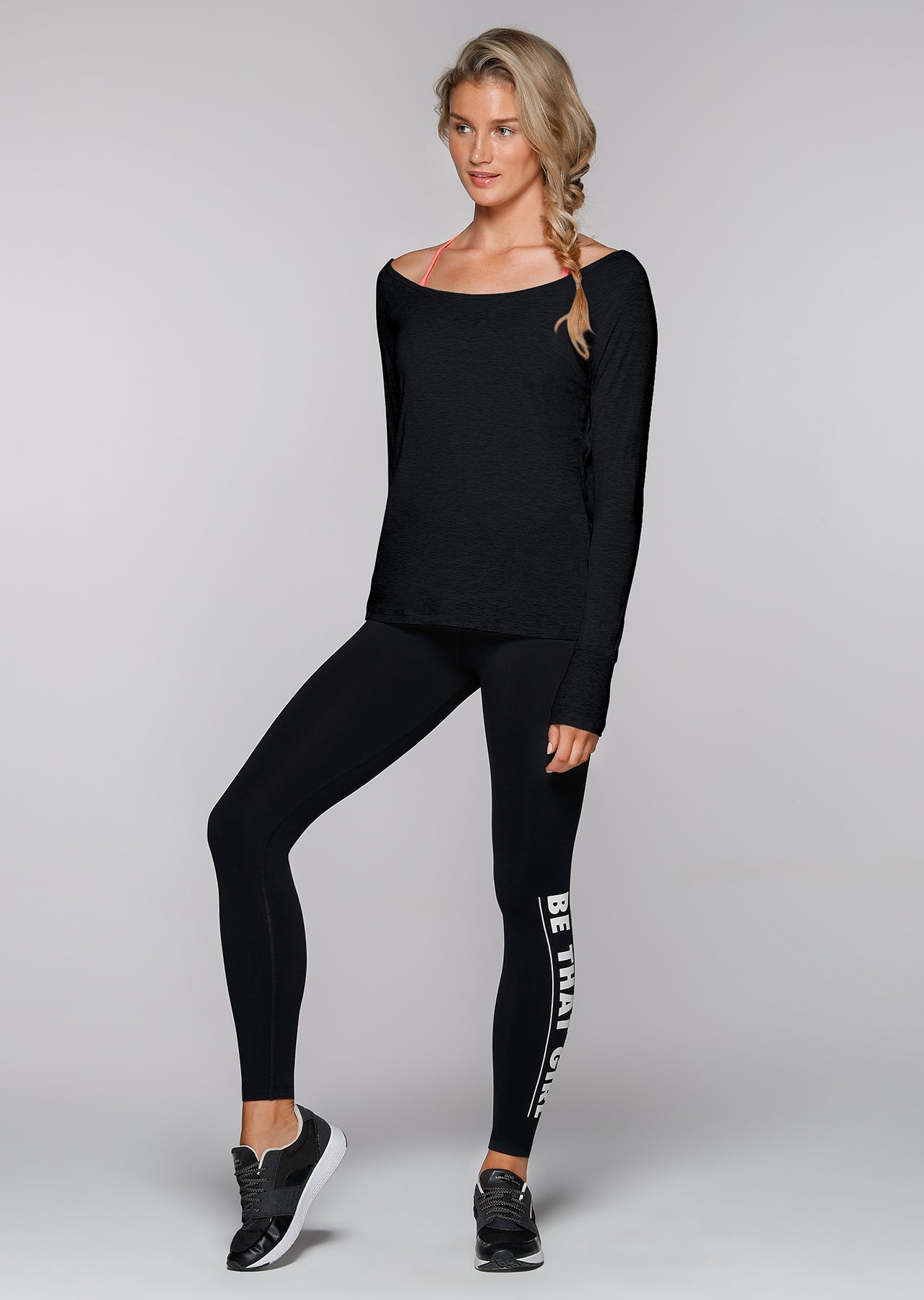 Lorna Jane Post Workout L/Slv Top - Black