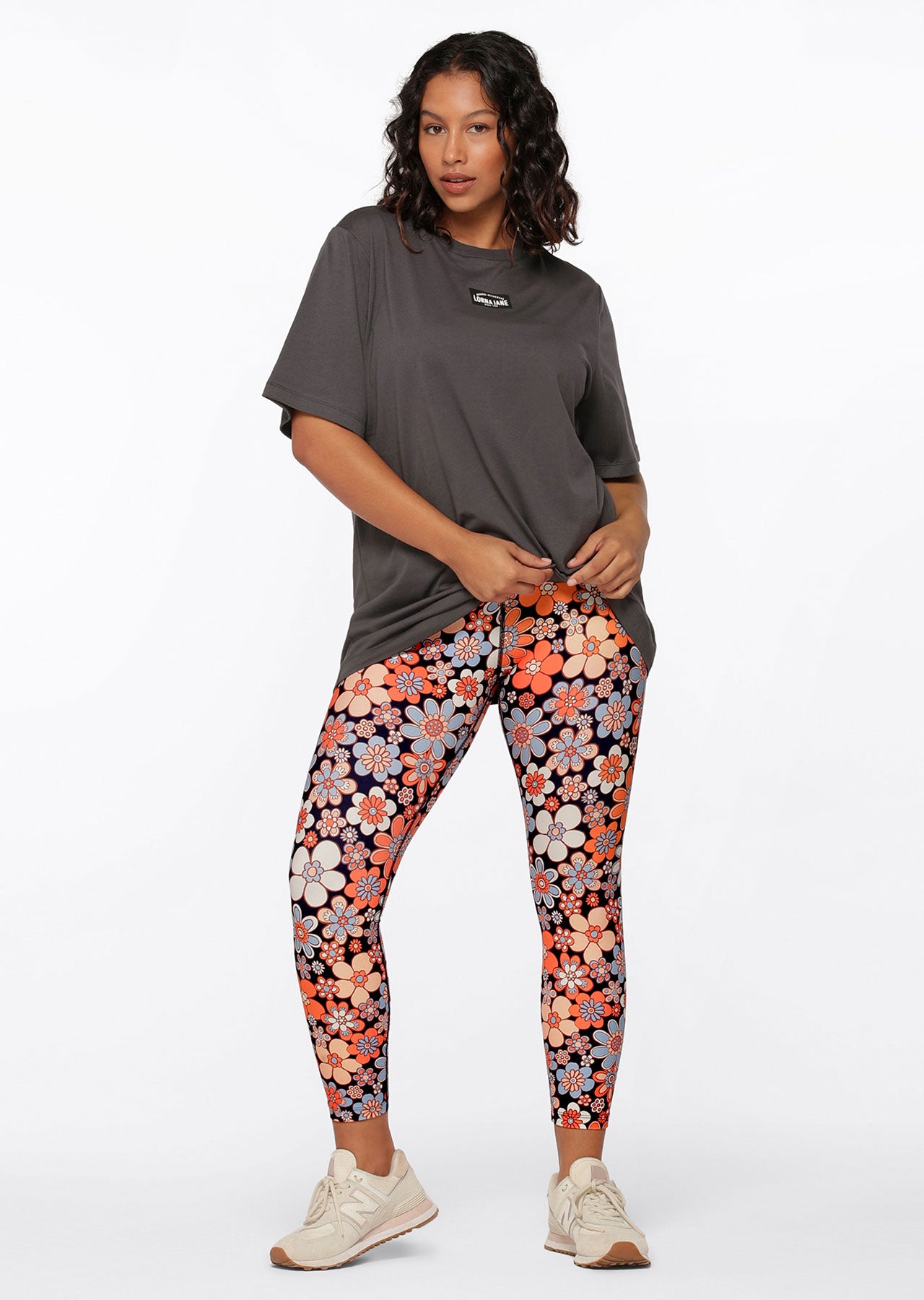 Lorna Jane Power Fit Transdry Relaxed Tee - Titanium