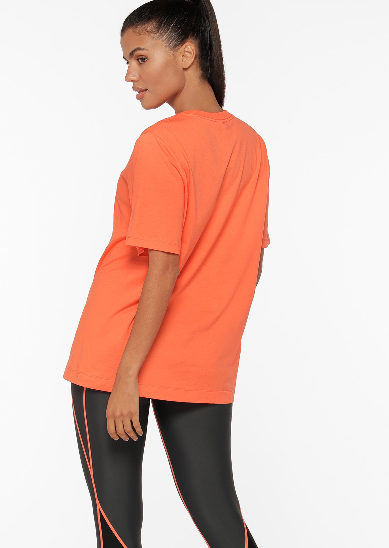 Lorna Jane Power Fit Transdry Relaxed Tee - Satsuma
