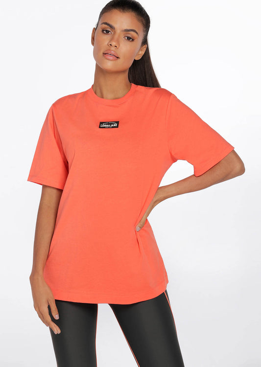 Lorna Jane Power Fit Transdry Relaxed Tee - Satsuma