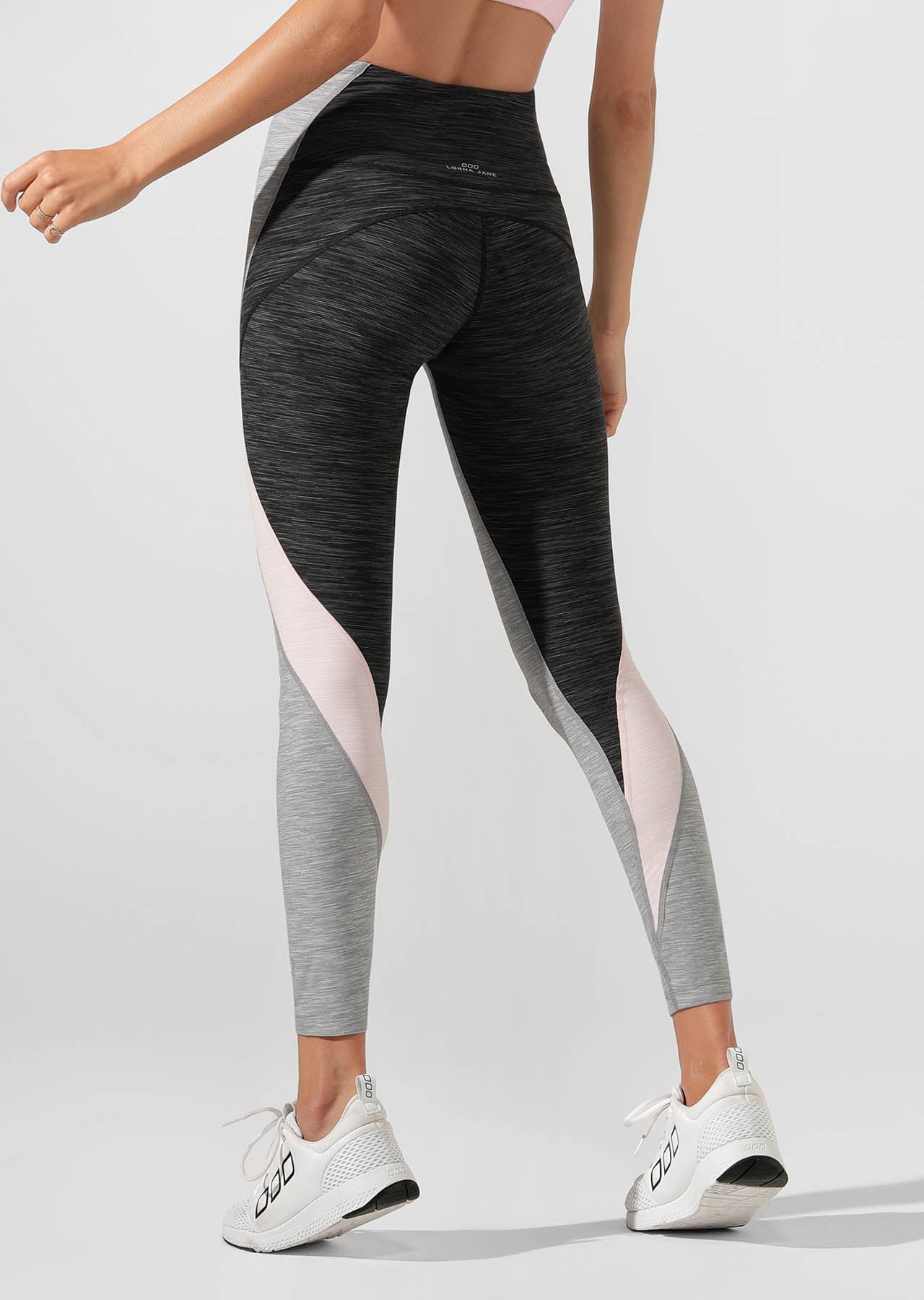 Lorna Jane Power Moves Core Full Length Tight - Grey Marl Multi