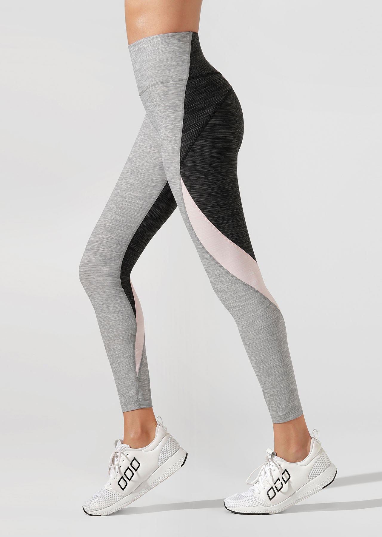 Lorna Jane Power Moves Core Full Length Tight - Grey Marl Multi