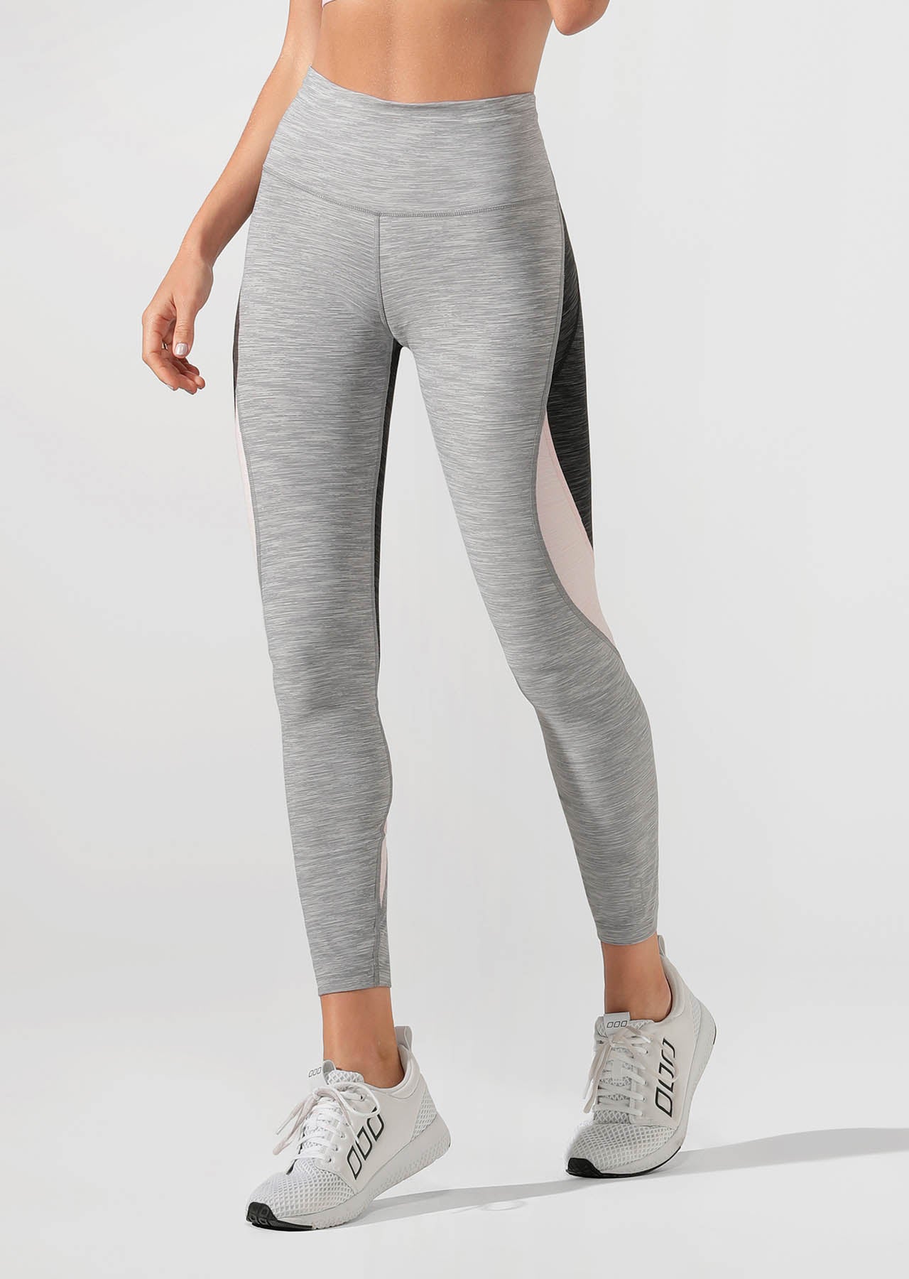 Lorna Jane Power Moves Core Full Length Tight - Grey Marl Multi