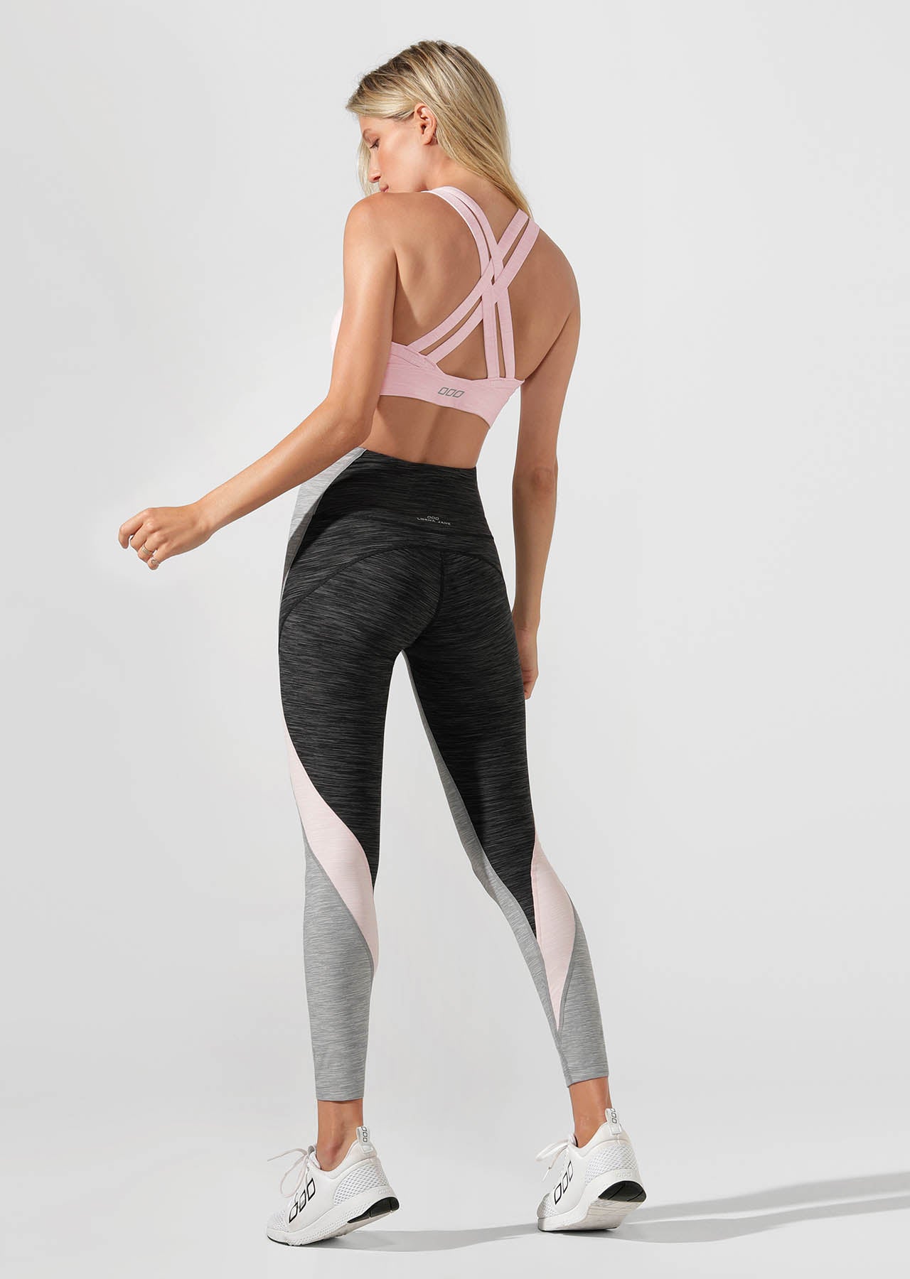 Lorna Jane Power Moves Core Full Length Tight - Grey Marl Multi