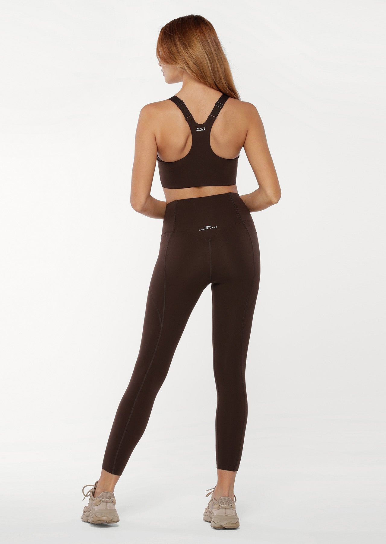 Lorna Jane Power Sculpt Ankle Biter Leggings - Volcano