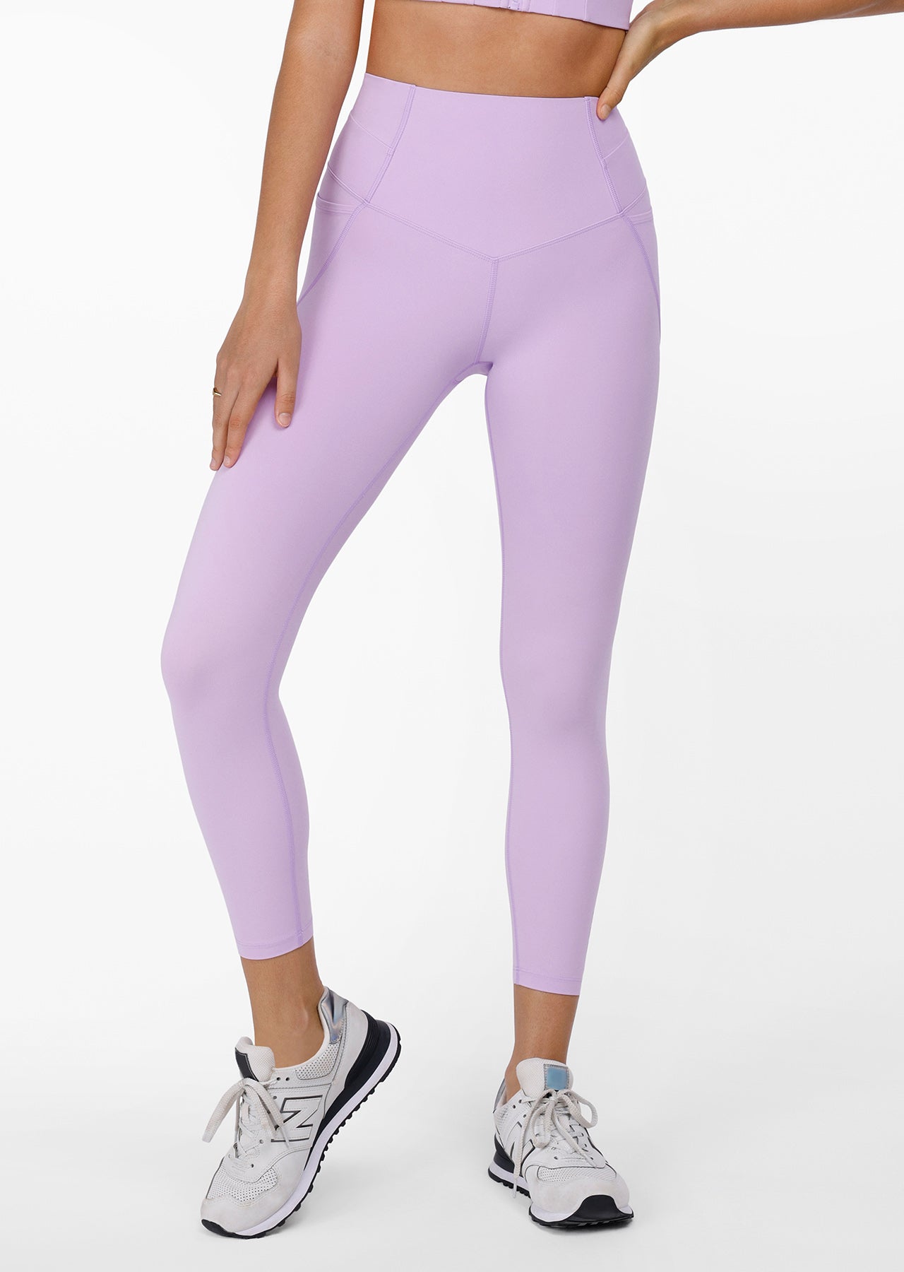 Lorna Jane Power Sculpt Recycled Ankle Biter Leggings - Dusty Lilac