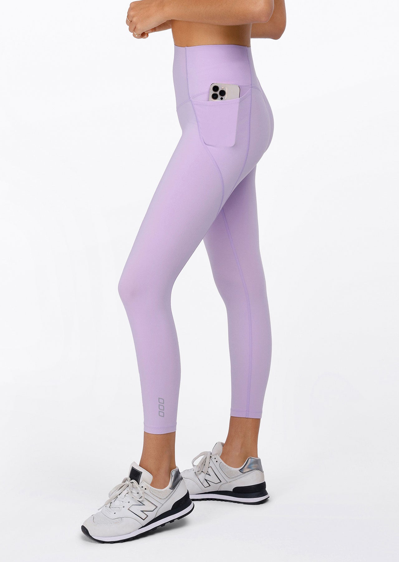 Lorna Jane Power Sculpt Recycled Ankle Biter Leggings - Dusty Lilac
