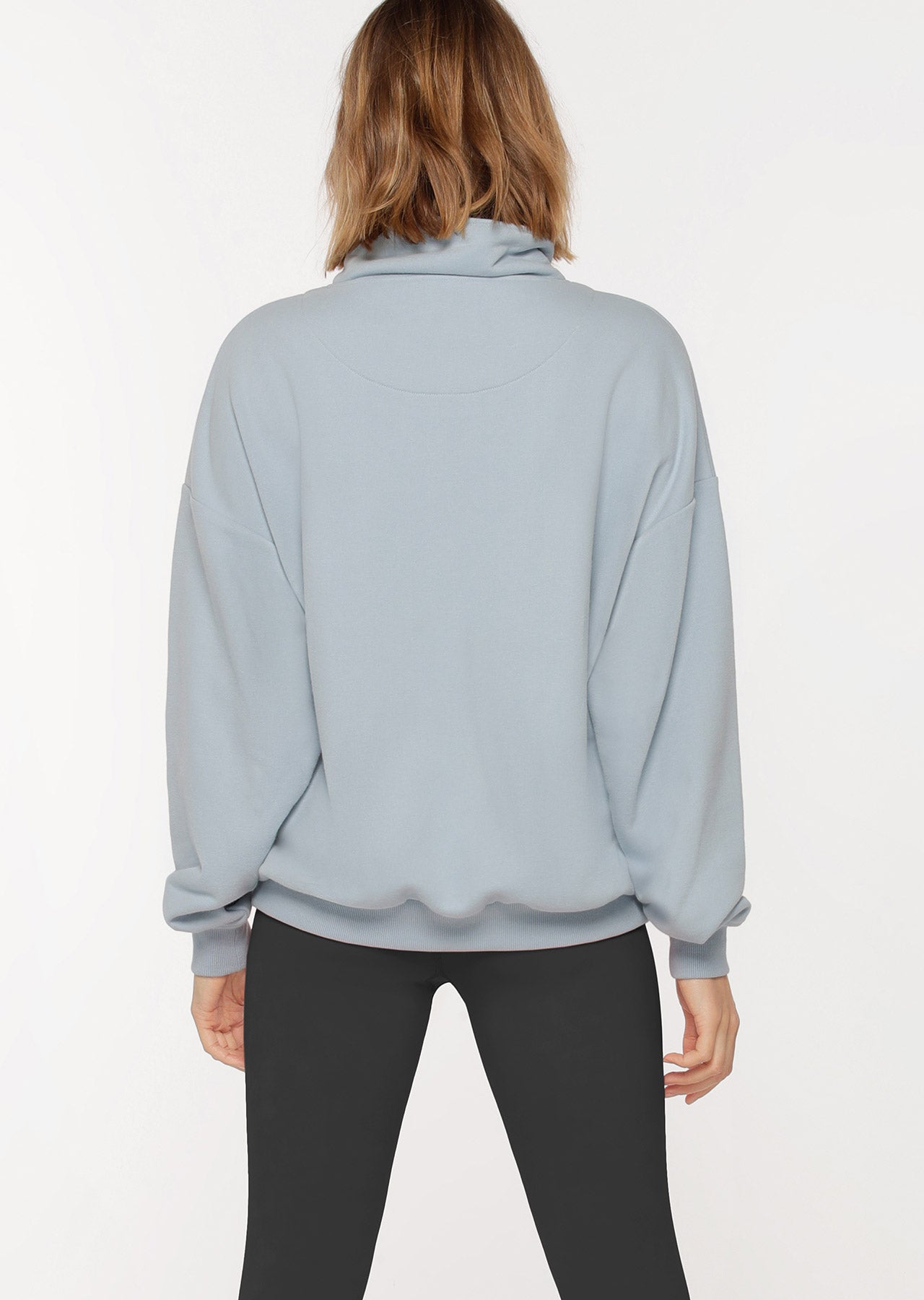 Lorna Jane Power To You Funnel Zip Sweat - Pale Voyage Blue