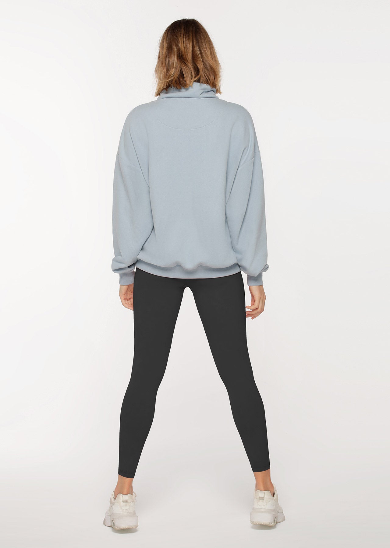 Lorna Jane Power To You Funnel Zip Sweat - Pale Voyage Blue