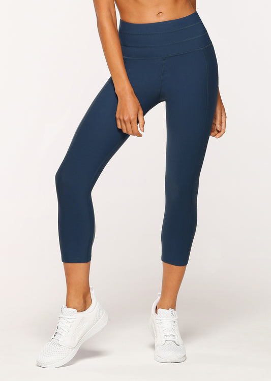 Lorna Jane Power Up Core 7/8 Tight - Pebble Blue