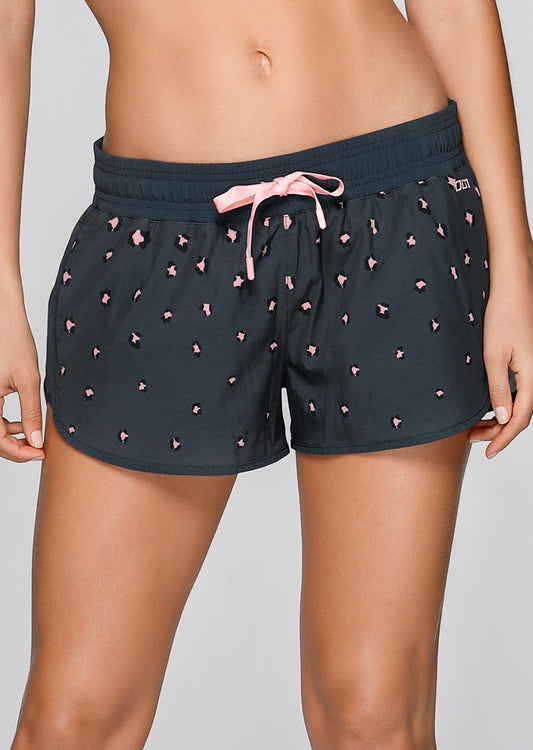 Lorna Jane Pretty Leopard Run Shorts - Pretty Leopard Print