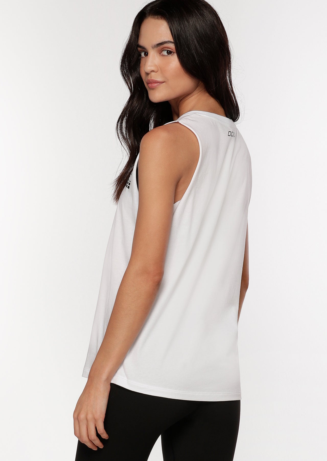 Lorna Jane Pump It Racer Tank - White