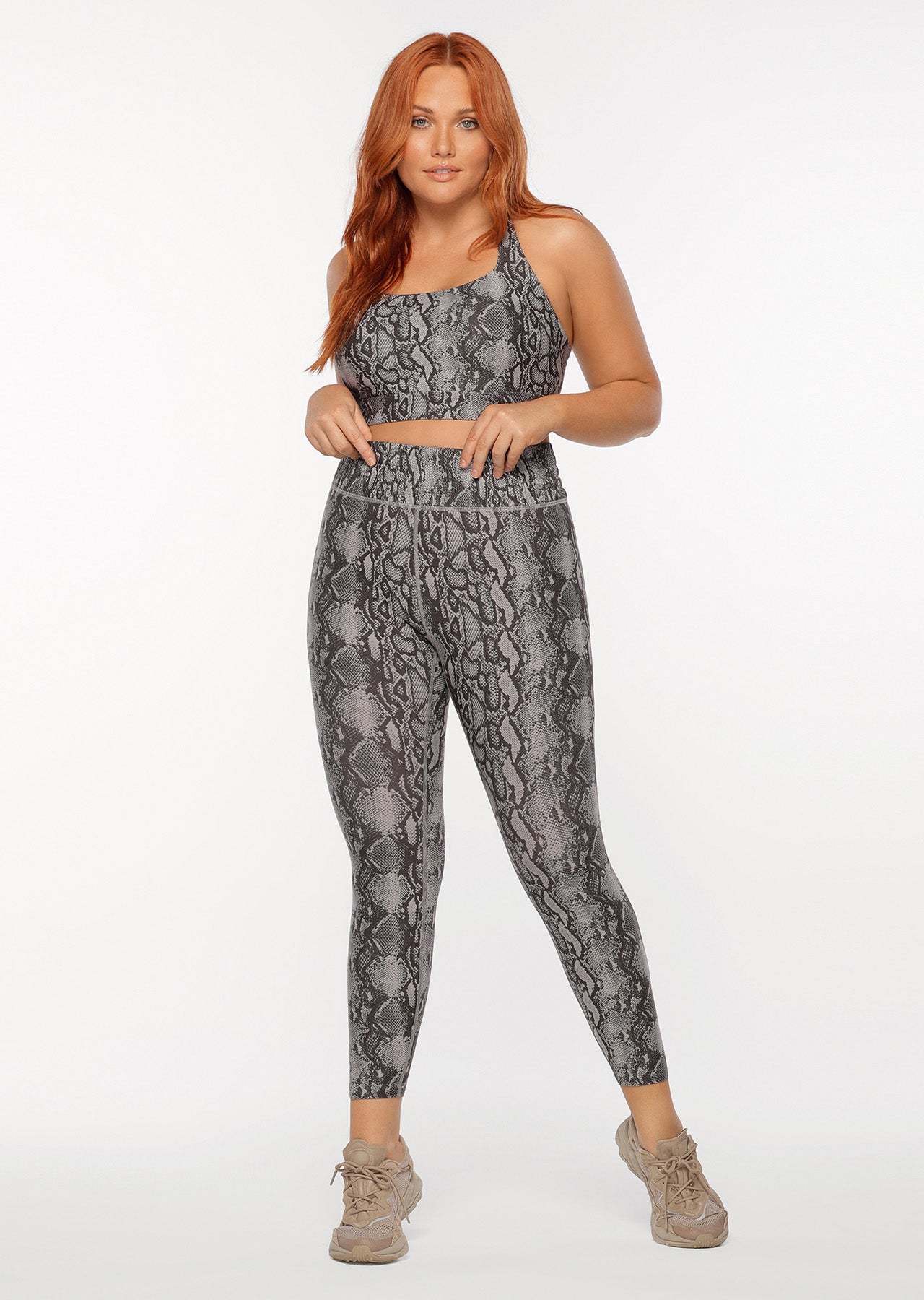 Lorna Jane Python Ankle Biter Leggings - Python Print