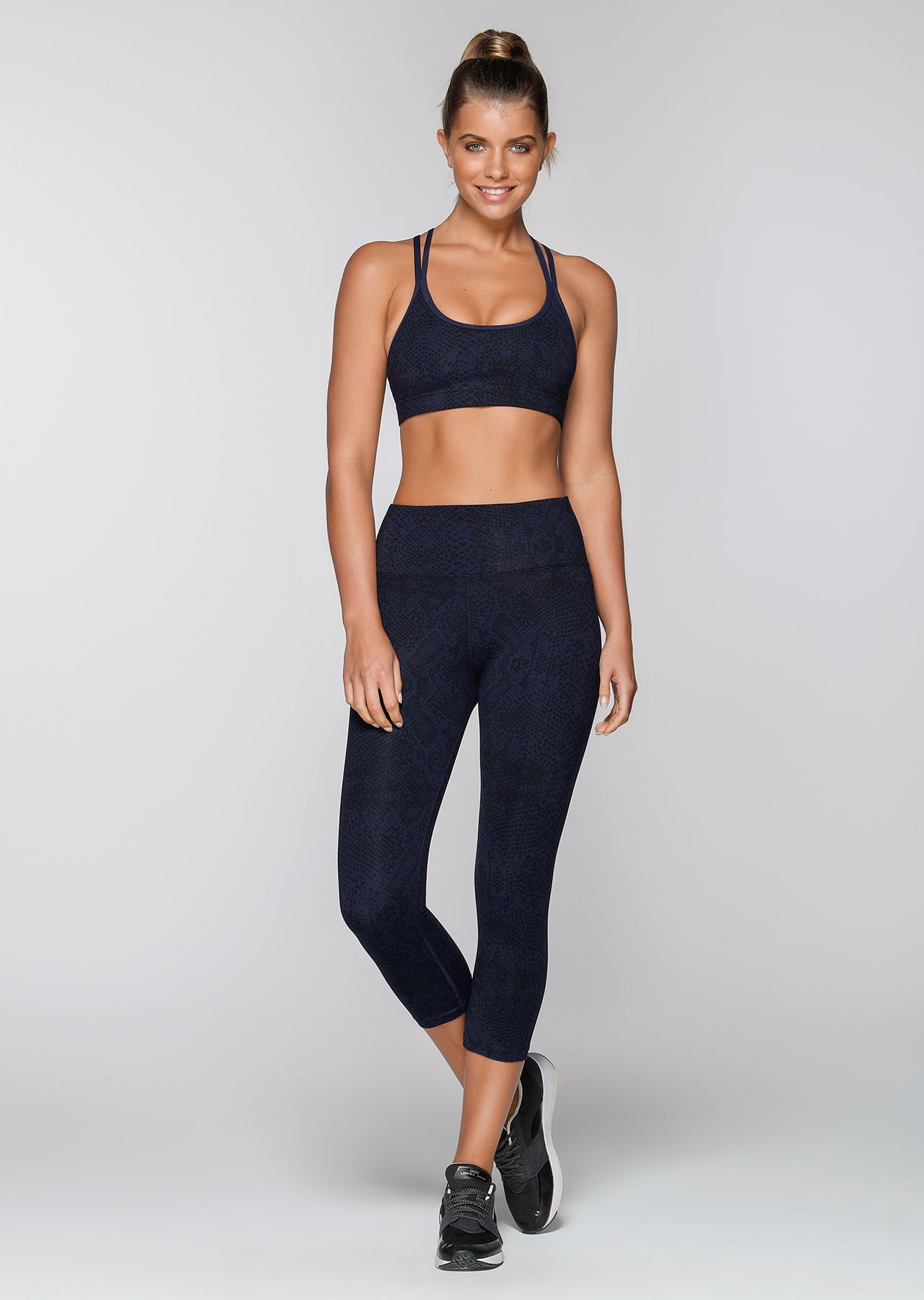 Lorna Jane Python Sports Bra - Python Print