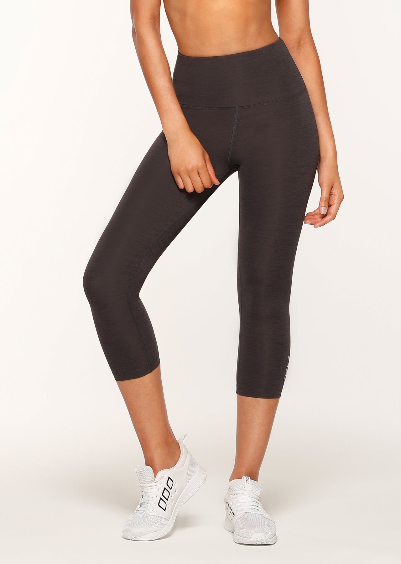 Lorna Jane Quick Dry Support 7/8 Tight - Black Marl