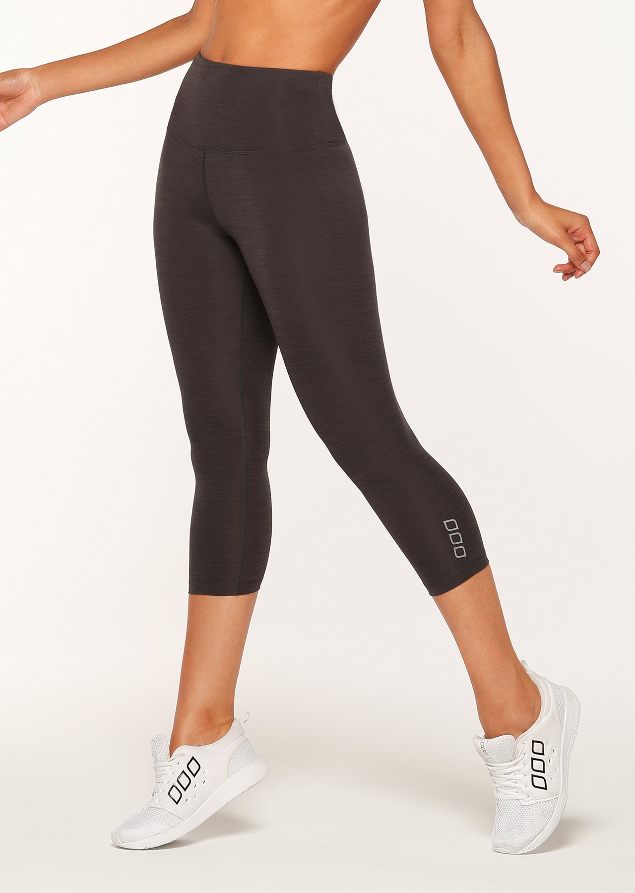 Lorna Jane Quick Dry Support 7/8 Tight - Black Marl