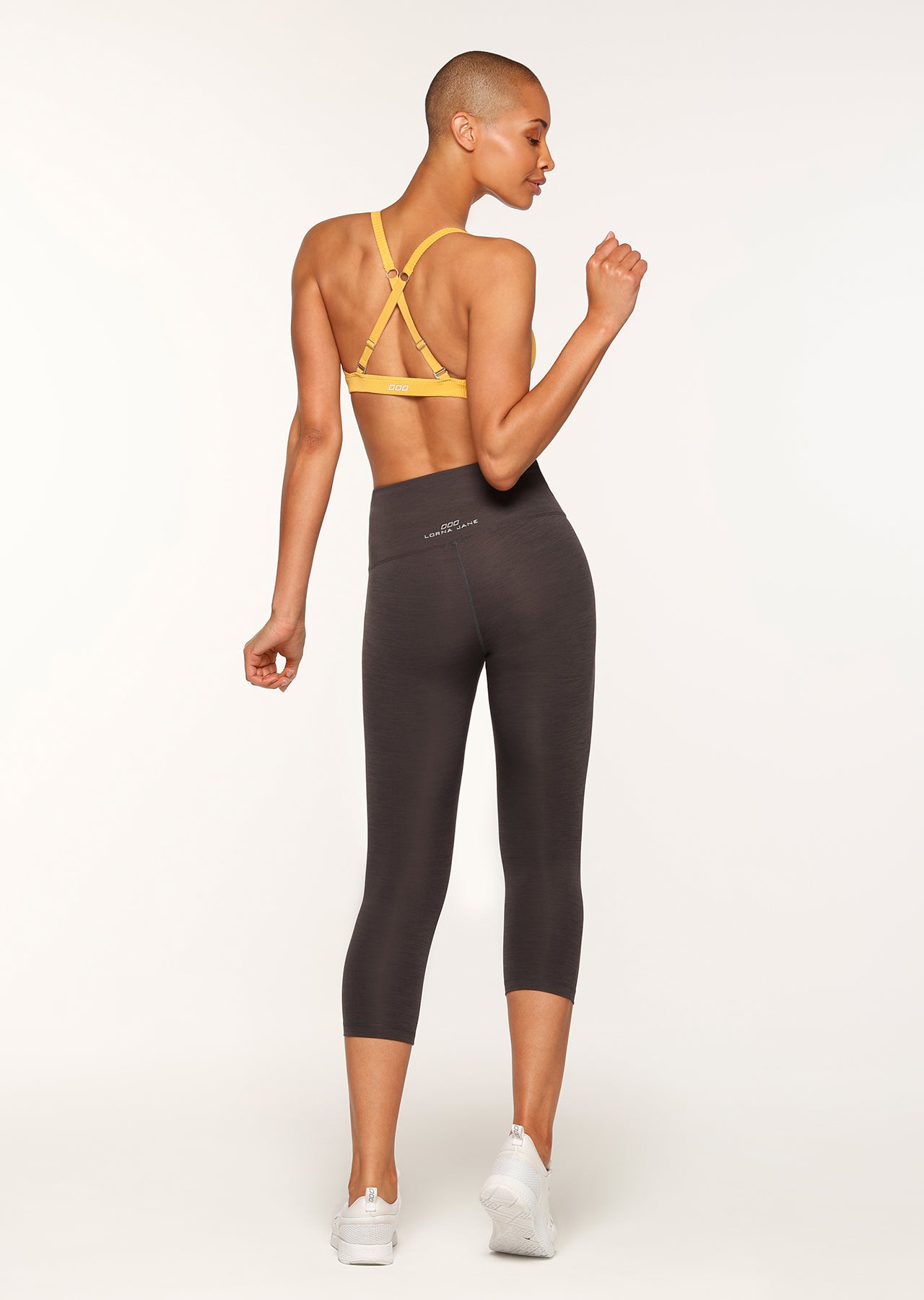 Lorna Jane Quick Dry Support 7/8 Tight - Black Marl