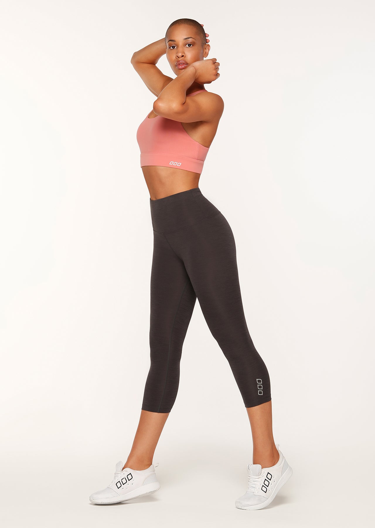 Lorna Jane Quick Dry Support 7/8 Tight - Black Marl