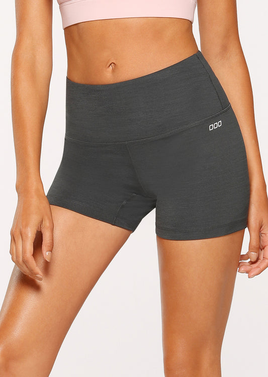Lorna Jane Quicker Dry Short Tight - Titanium/Black Marl