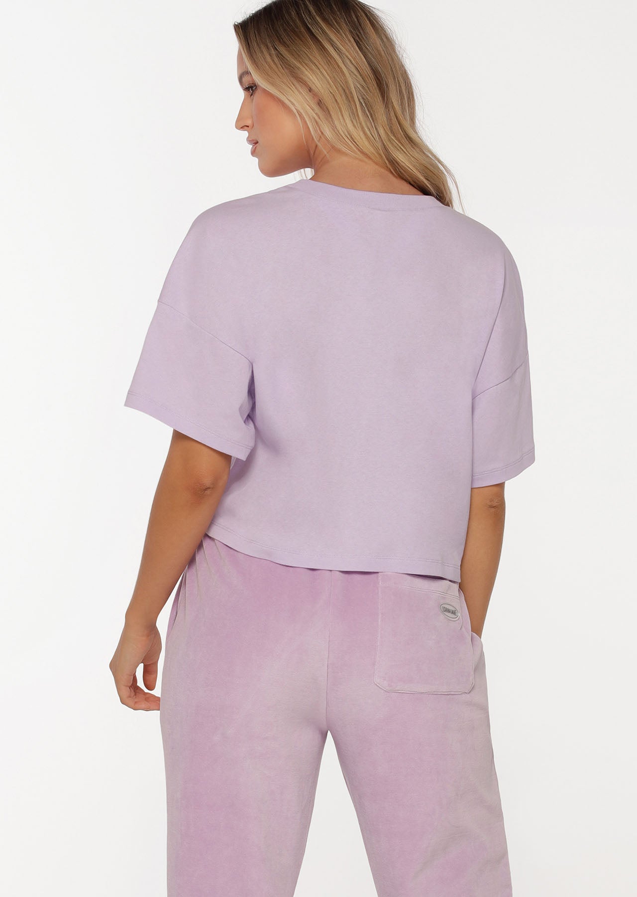 Lorna Jane R & R Cropped Tee - Pale Violet