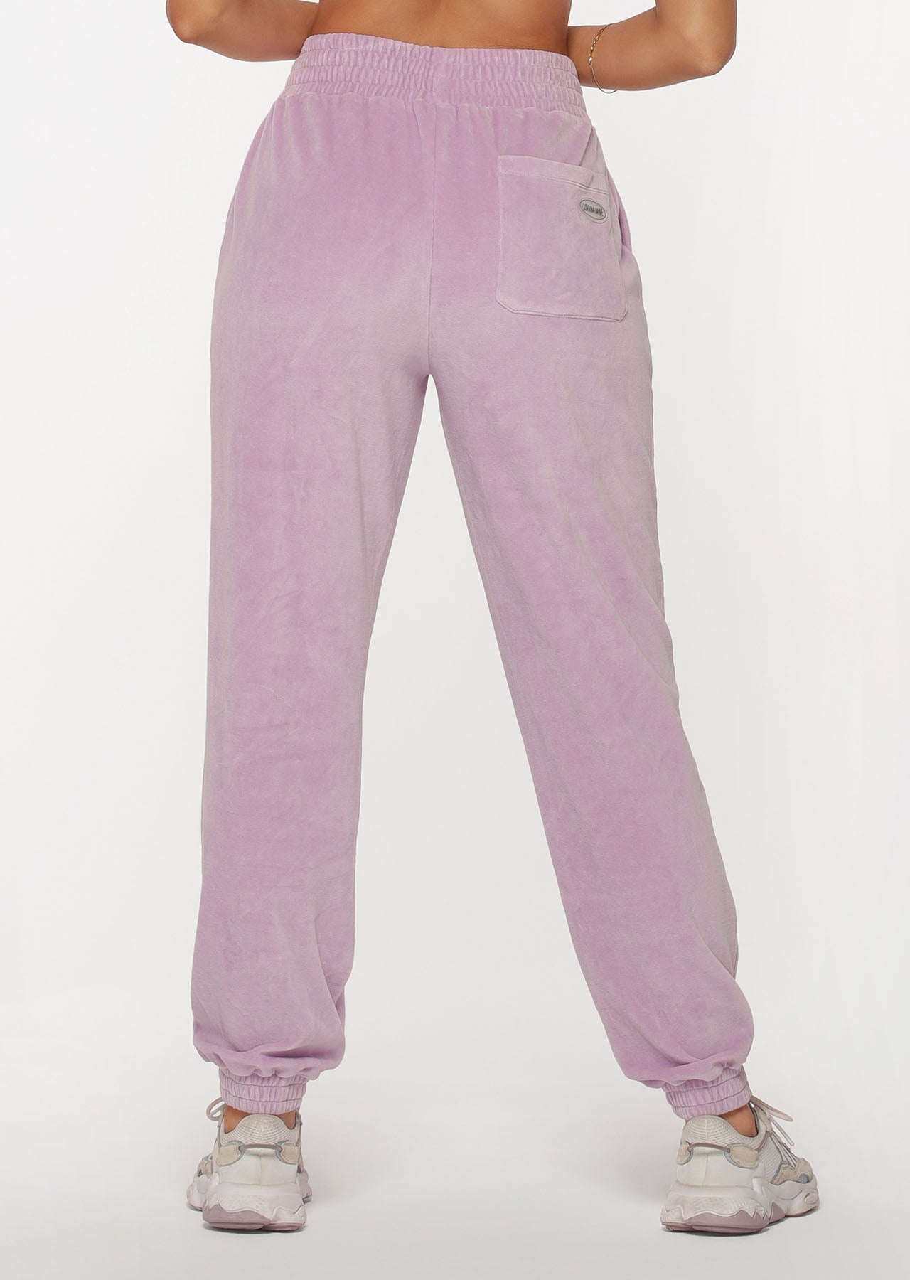 Lorna Jane R & R Velour Track Pants - Pale Violet