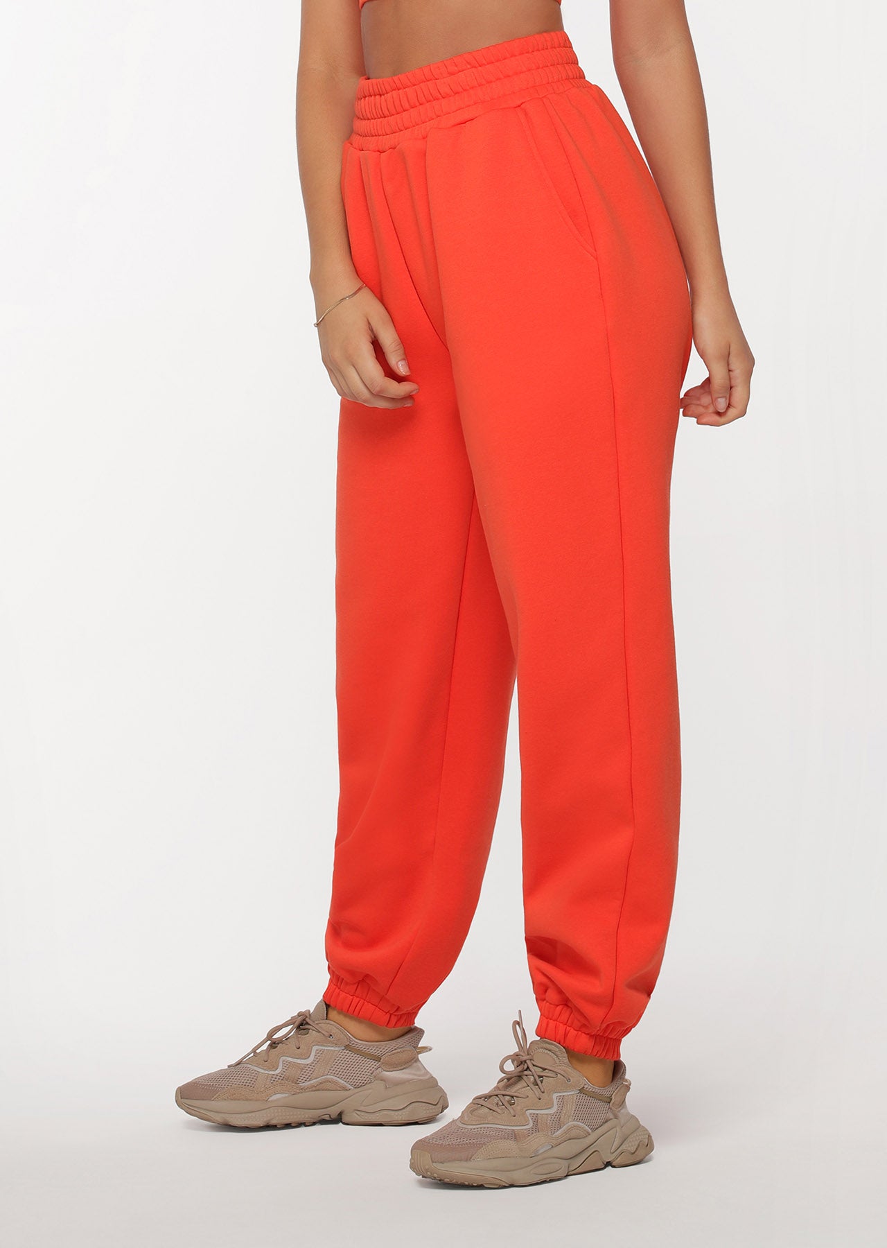 Lorna Jane R & R Varsity Track Pants - Chilli