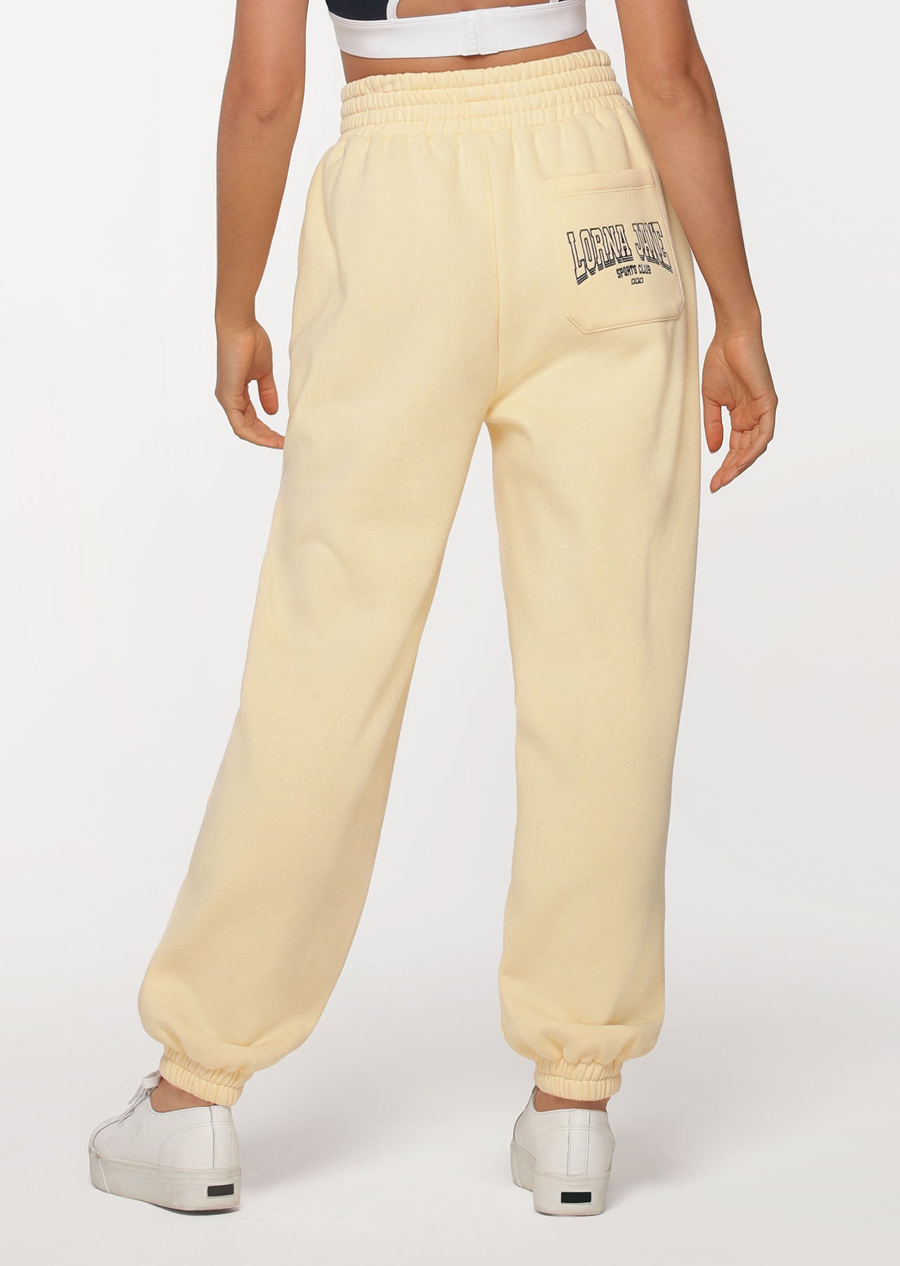 Lorna Jane R & R Varsity Track Pants - Buttermilk