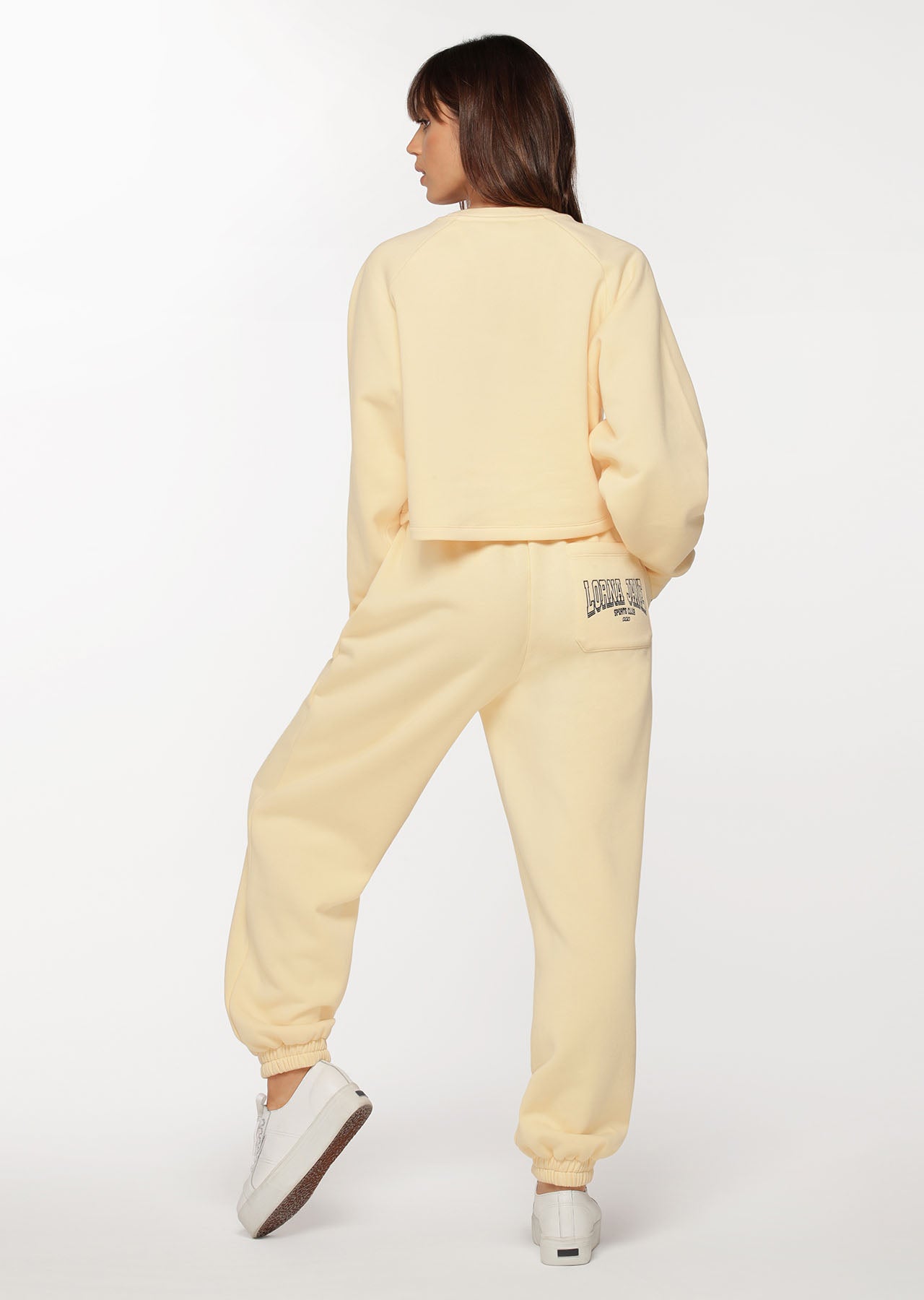 Lorna Jane R & R Varsity Track Pants - Buttermilk