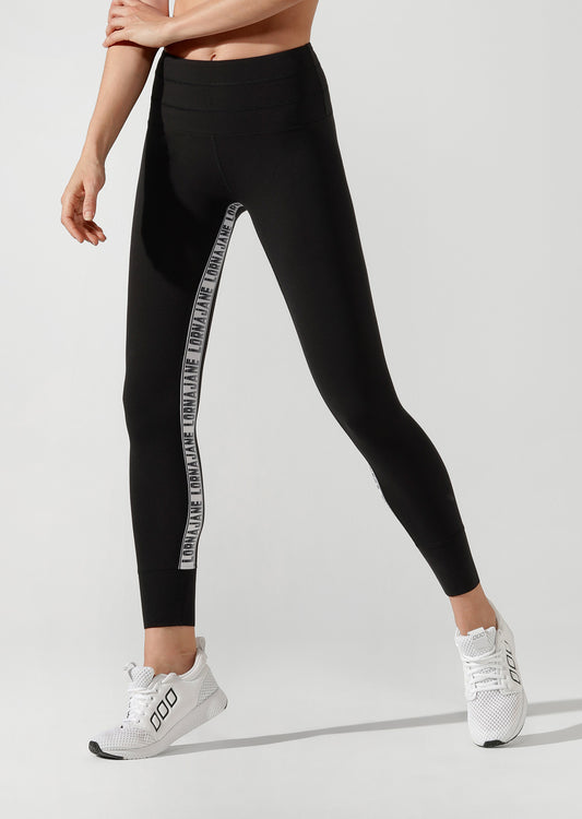 Lorna Jane Raceway Ankle Biter Tight - Black