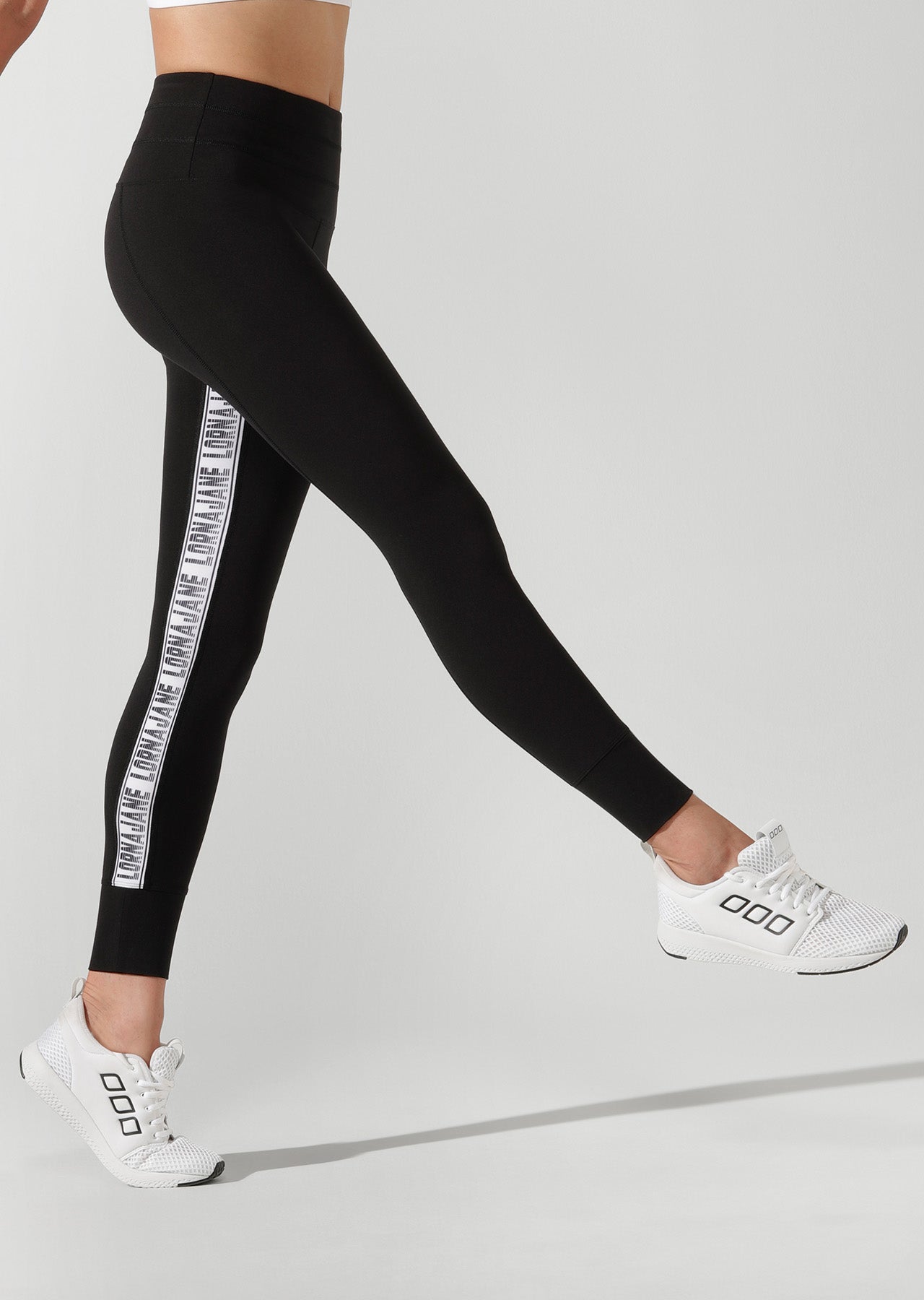 Lorna Jane Raceway Ankle Biter Tight - Black