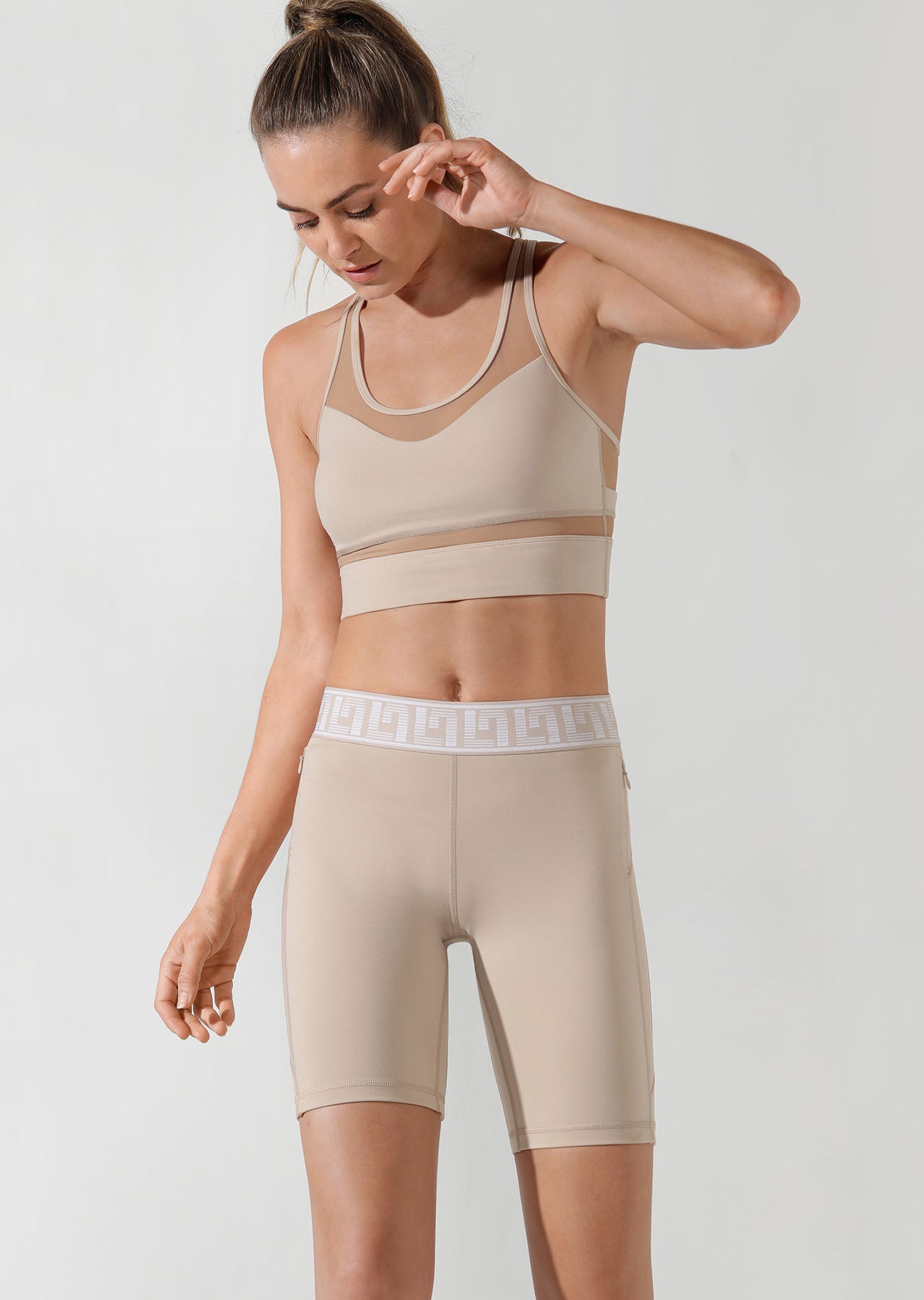 Lorna Jane Raceway Short Tight - Off White