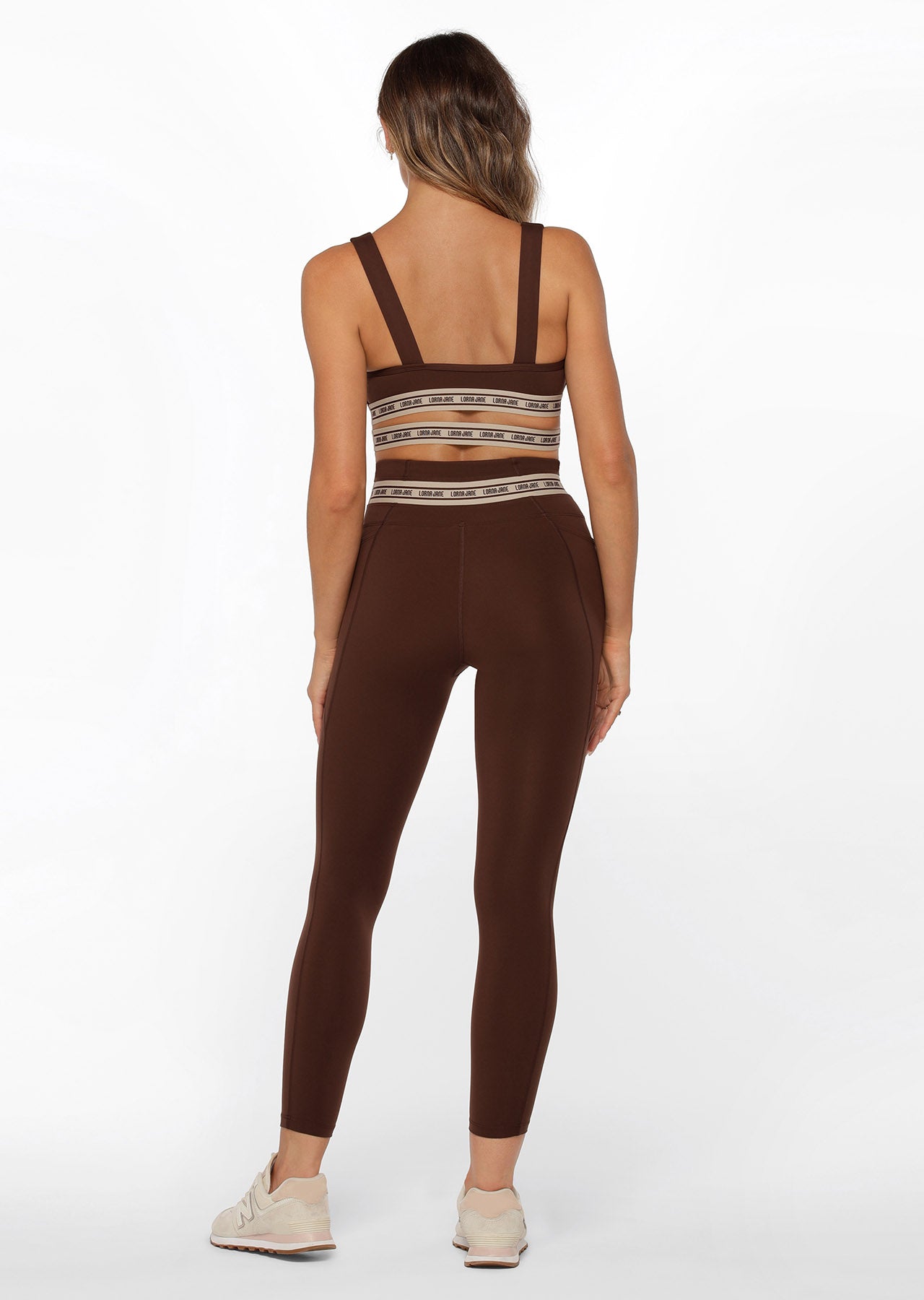 Lorna Jane Raceway Sports Bra - Espresso